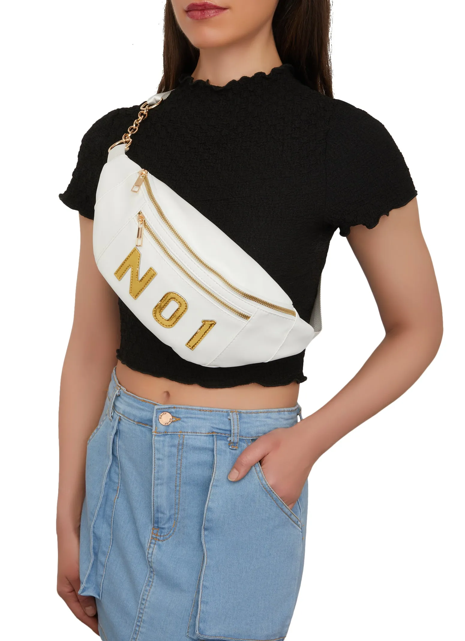 No 1 Double Zip Fanny Pack sold by Rainbow