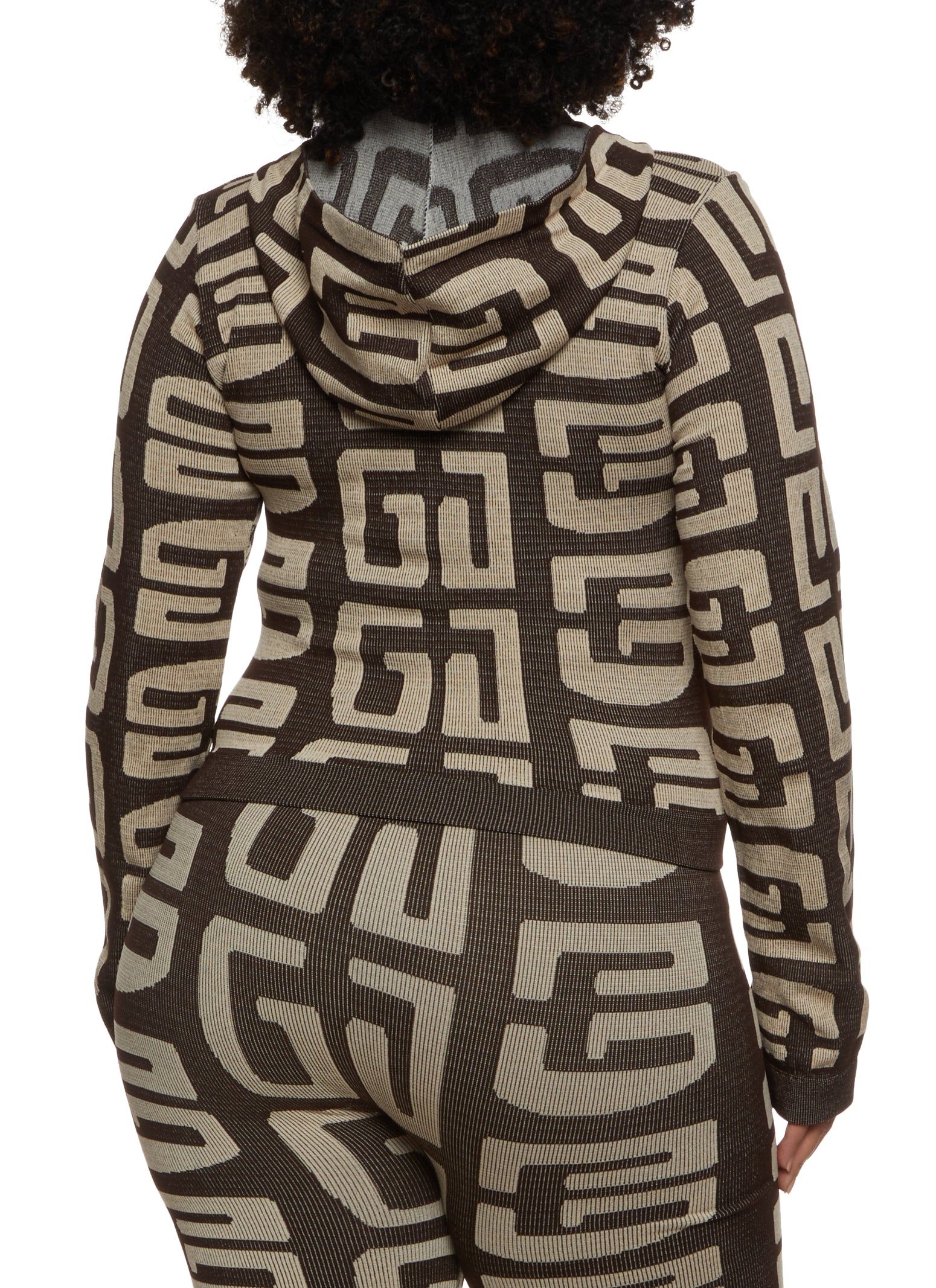 Plus Size Seamless Geometric Print Track Jacket sold by Rainbow product image thumbnail 3