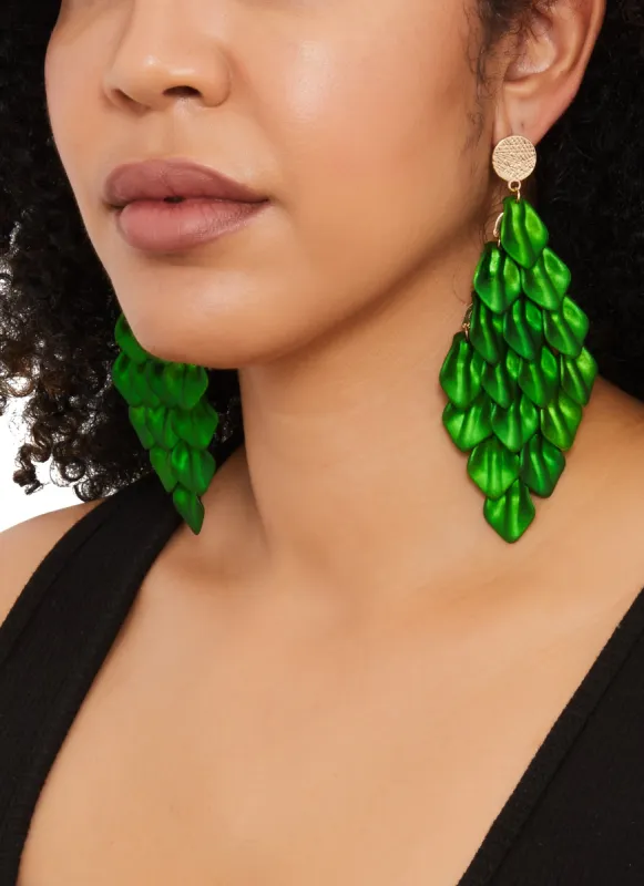 Petal Dangle Drop Earrings sold by Rainbow