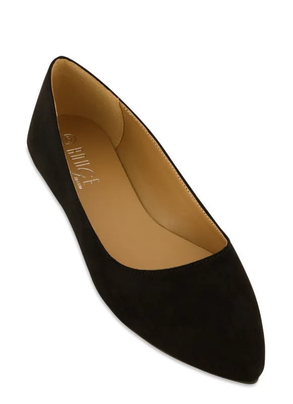 Basic Solid Pointed Toe Flats sold by Rainbow