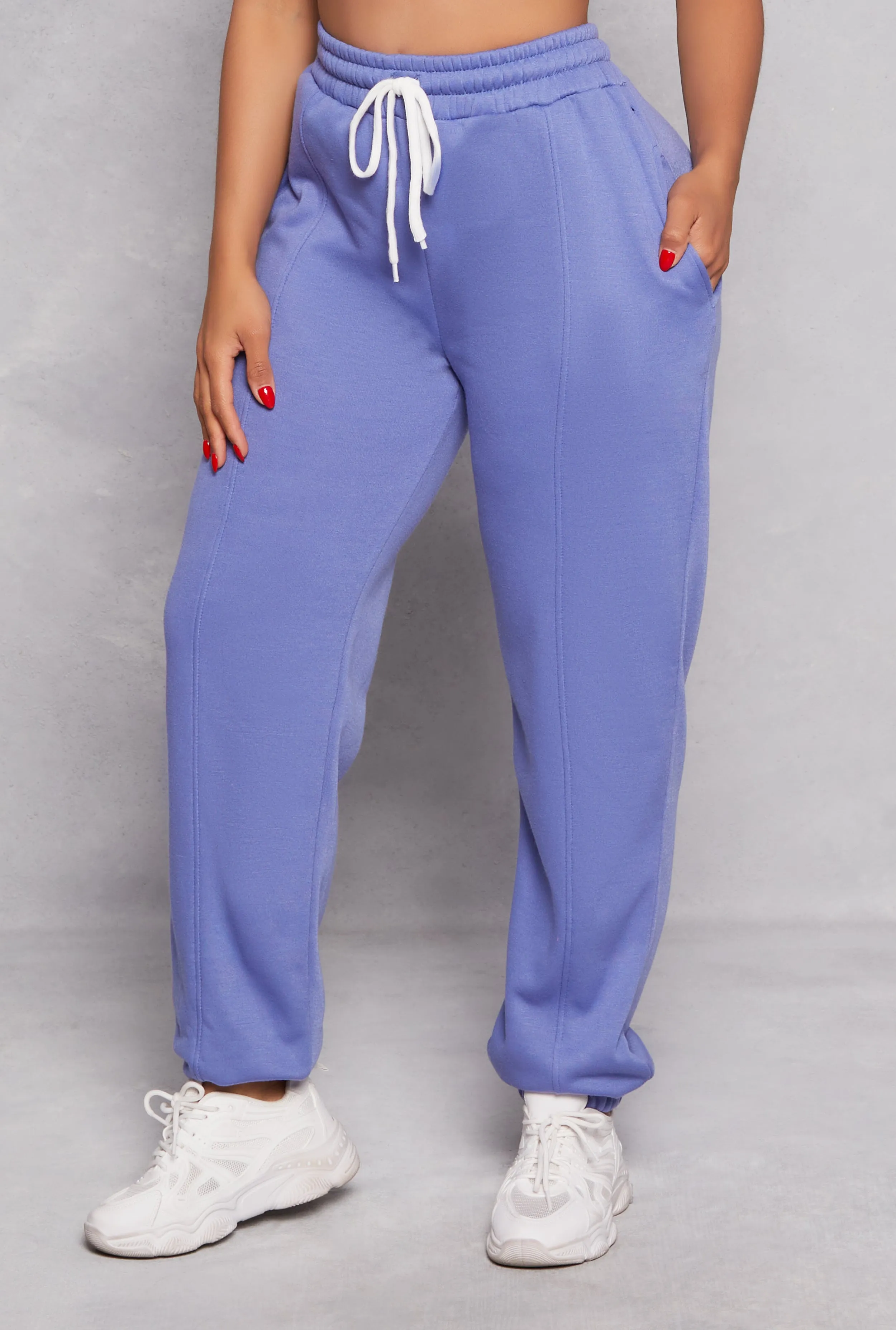 Pintuck Fleece Drawstring Sweatpants sold by Rainbow product image thumbnail 2