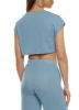 Daisy Brushed Knit Cap Sleeve Crop Top sold by Rainbow