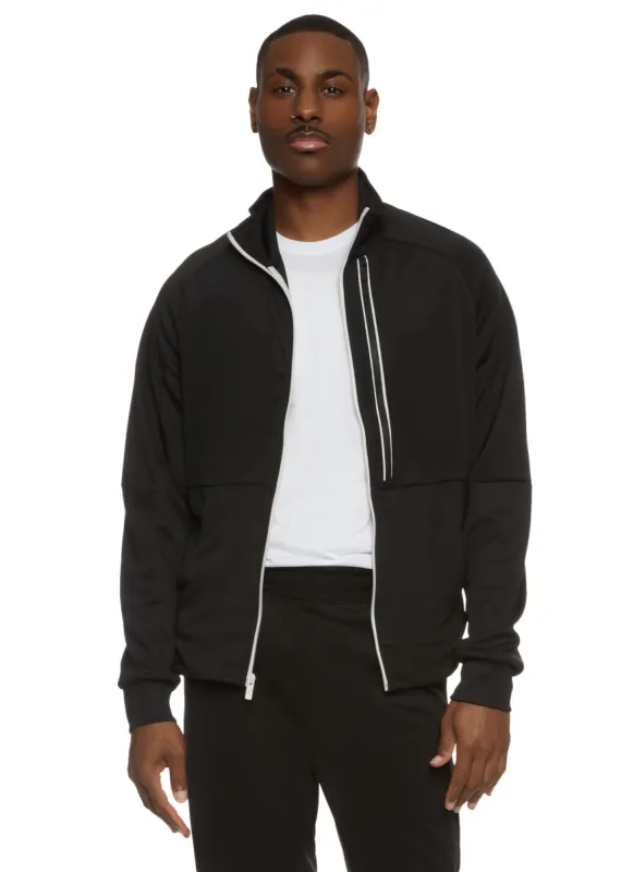 Mens Zip Front Long Sleeve Sweatshirt sold by Rainbow