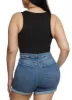 Plus Size Daisy Scoop Neck Racerback Tank Bodysuit sold by Rainbow