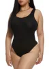 Plus Size Daisy Scoop Neck Racerback Tank Bodysuit sold by Rainbow