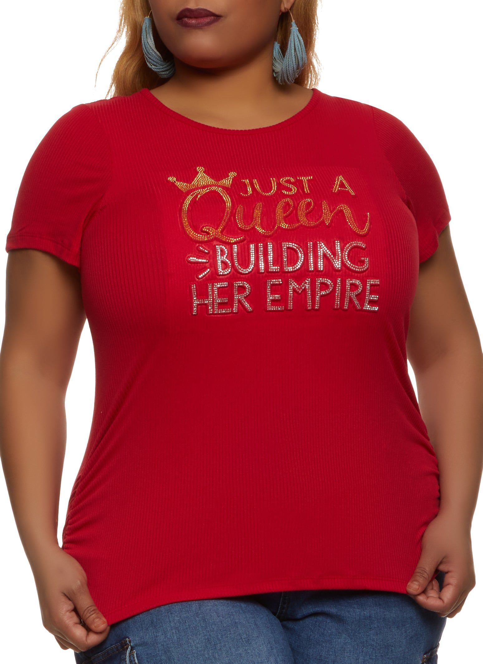 Plus Size Just A Queen Building Her Empire Tee sold by Rainbow