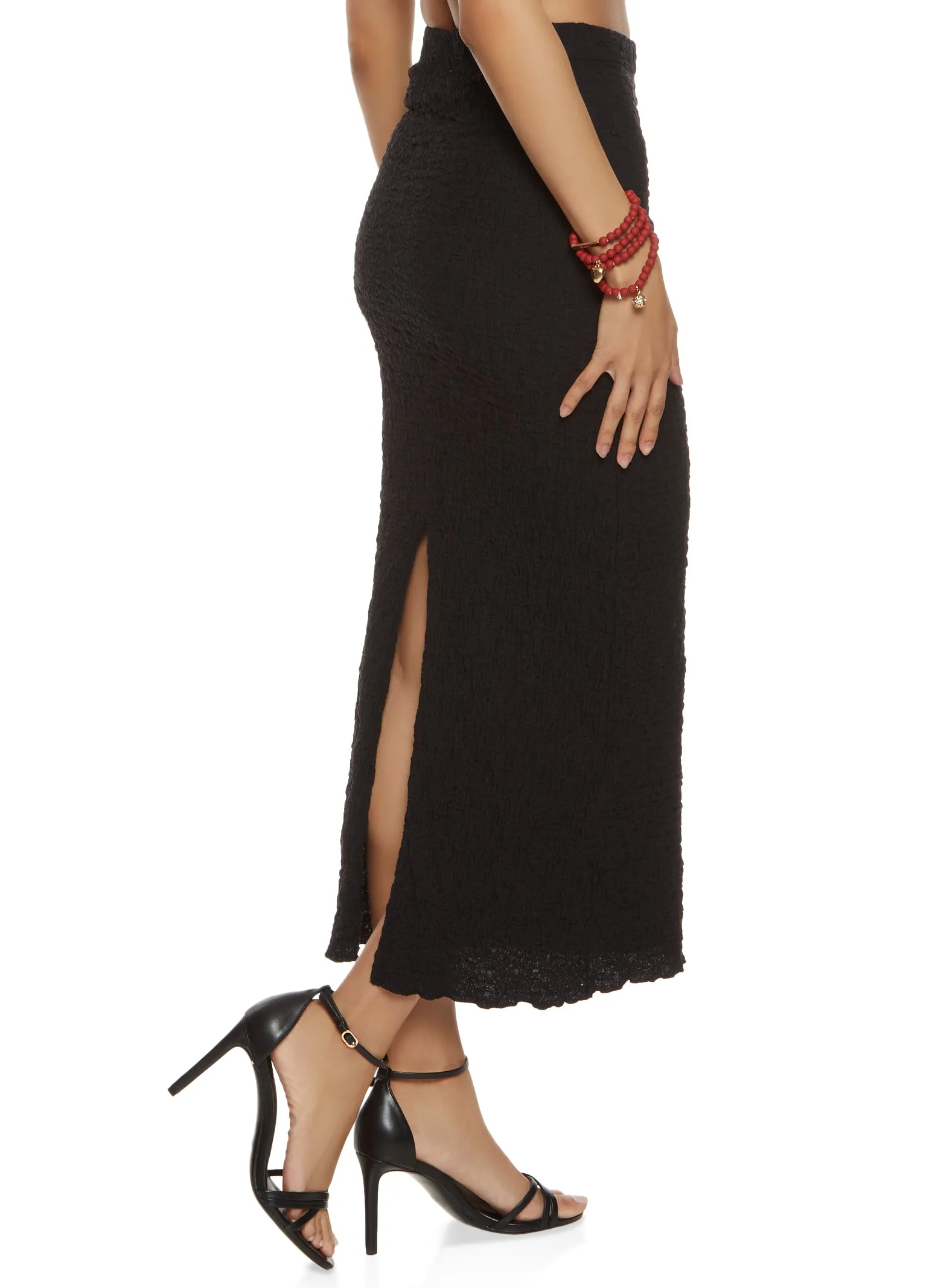 Textured Bodycon Maxi Skirt sold by Rainbow product image thumbnail 2