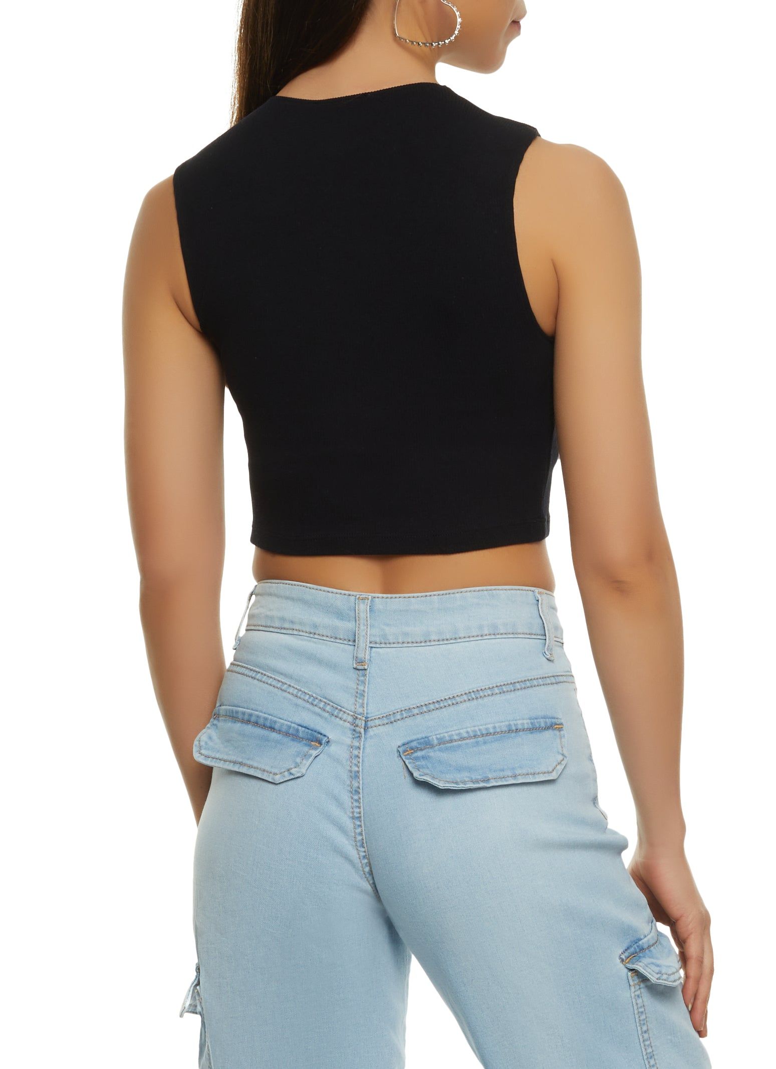Cut Out Detail Crop Top sold by Rainbow product image thumbnail 2