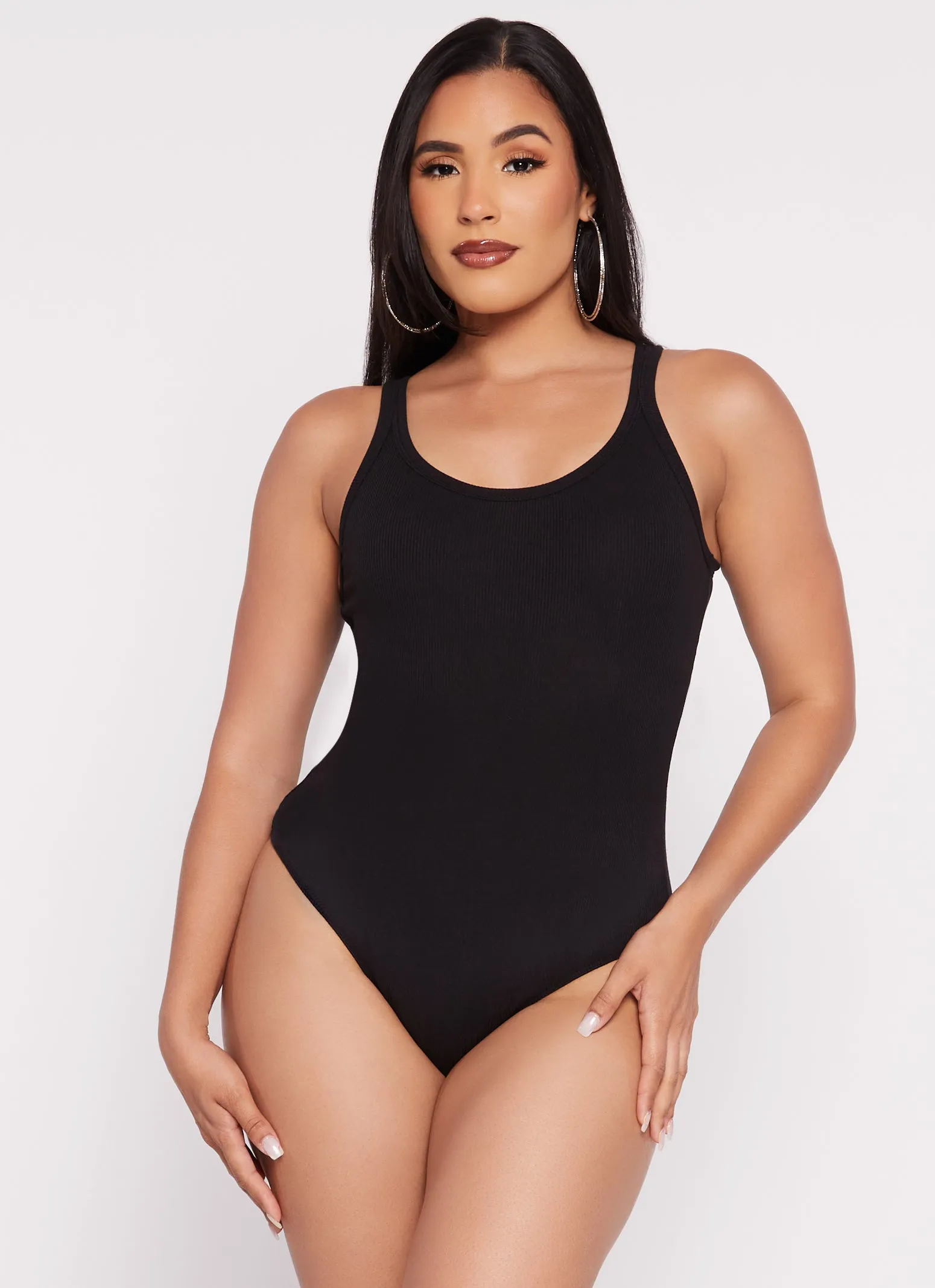 Basic Scoop Neck Tank Bodysuit sold by Rainbow