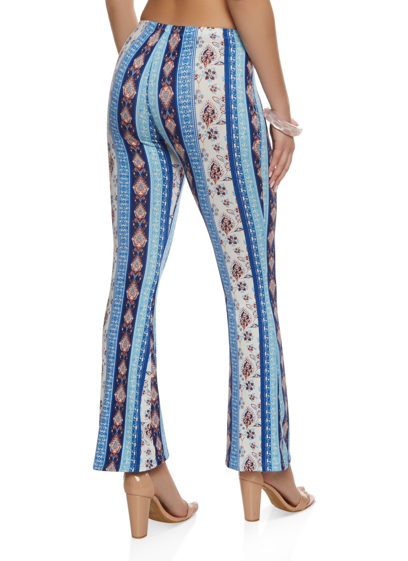 Mixed Print Boho Flare Pants sold by Rainbow product image thumbnail 2