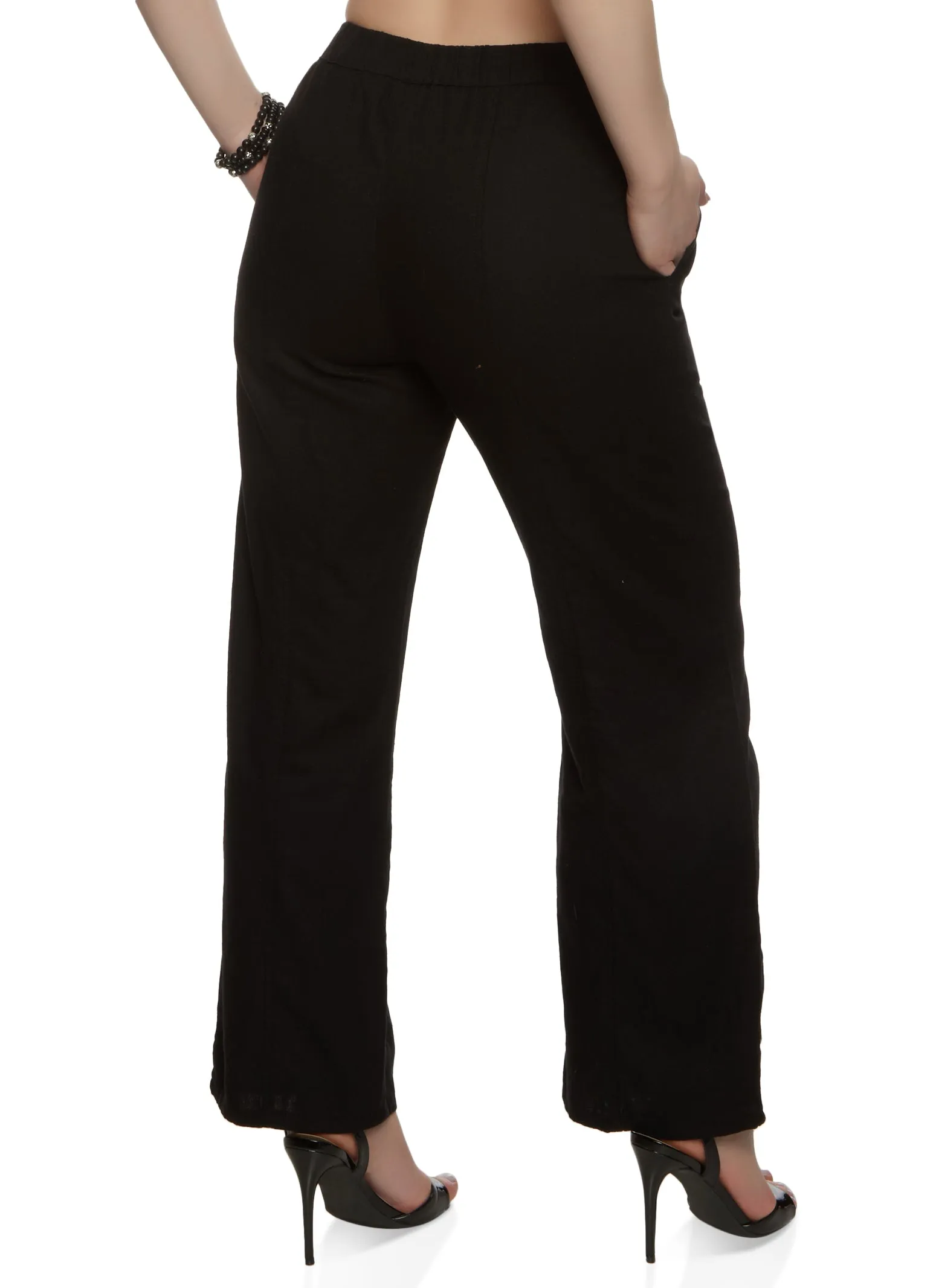Linen Pintuck Wide Leg Pants sold by Rainbow product image thumbnail 2