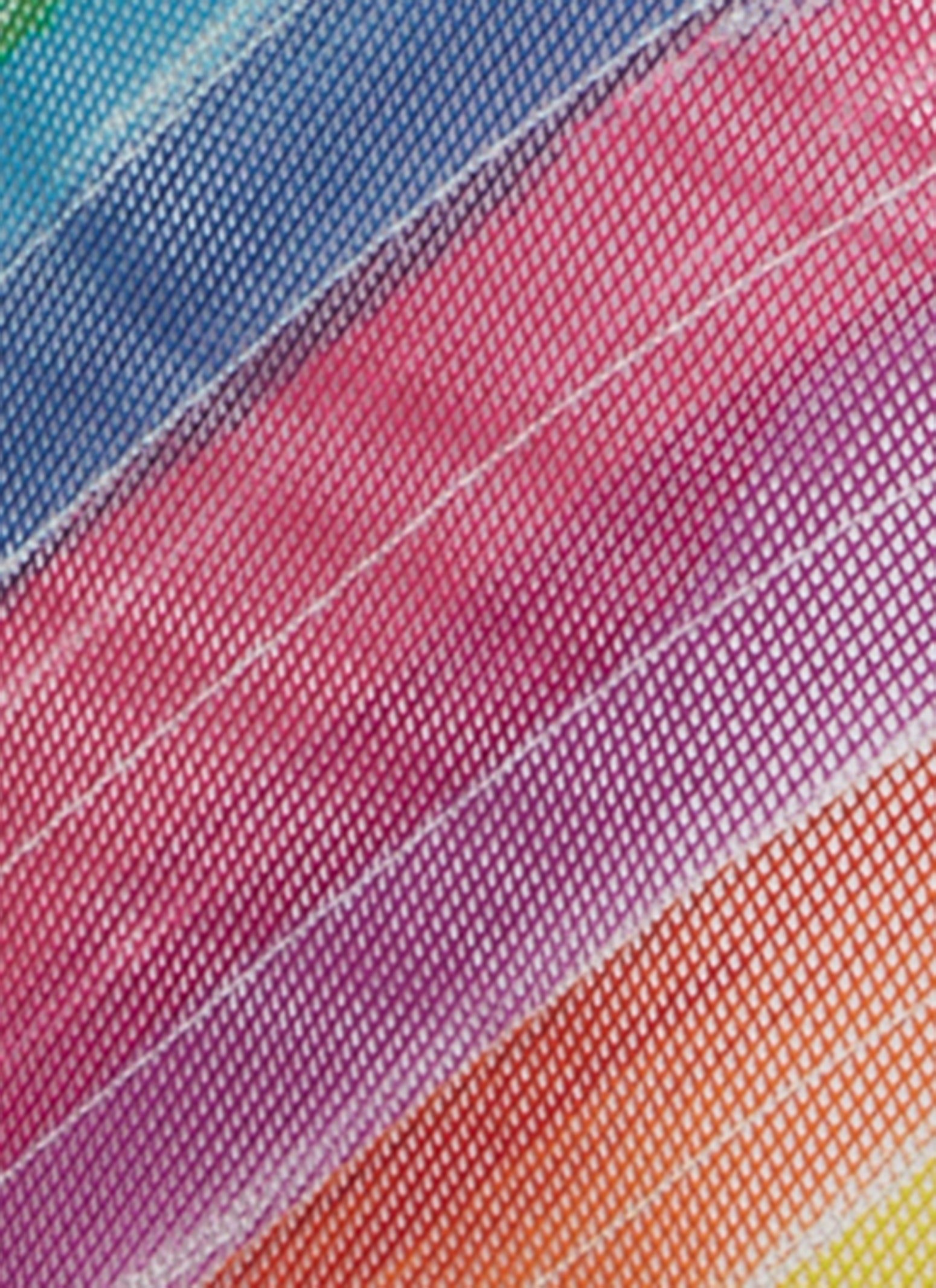 Plus Size Fishnet Rainbow Striped Tank Maxi Dress sold by Rainbow product image thumbnail 4