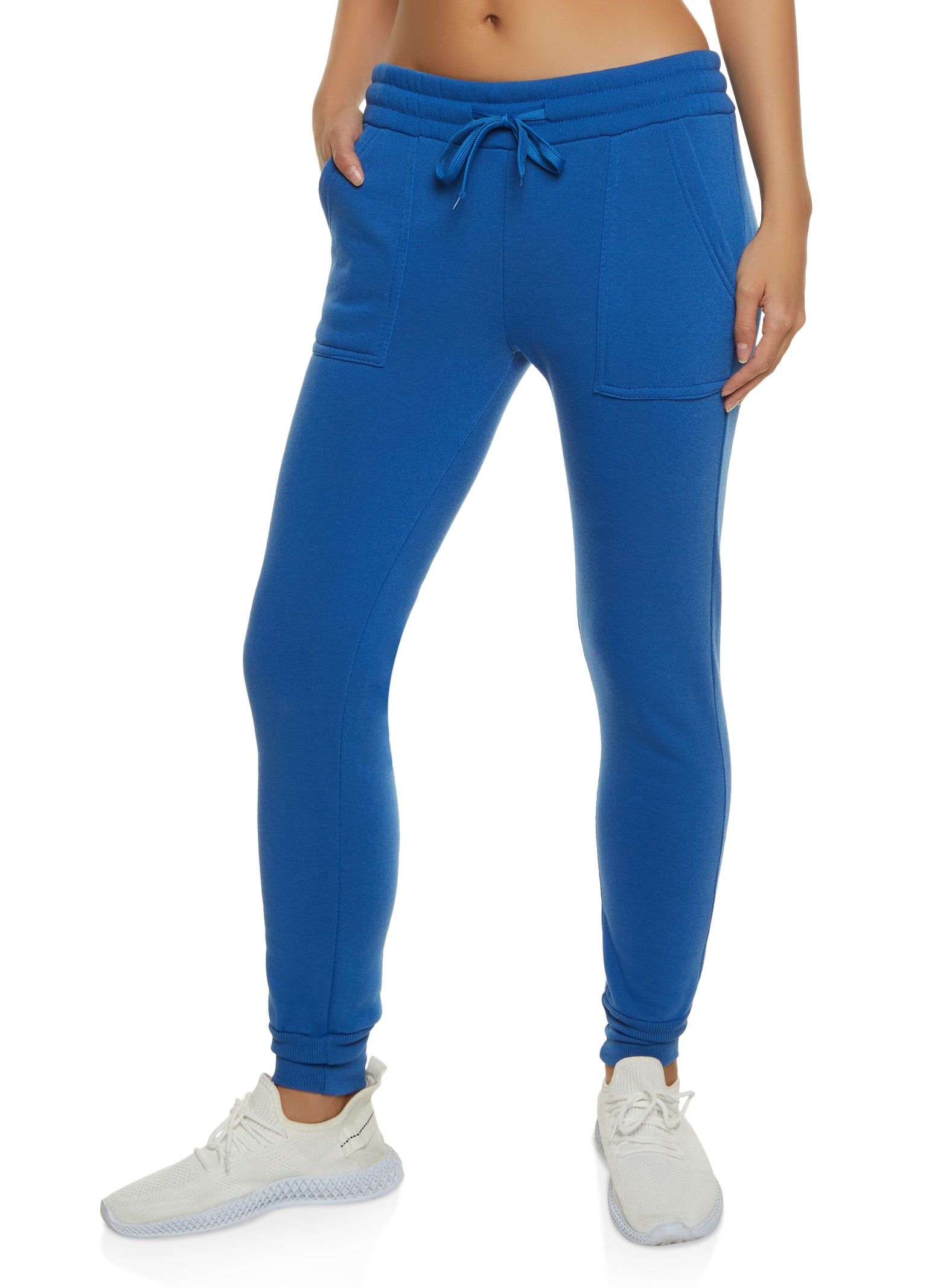 Solid Fleece Drawstring Joggers sold by Rainbow