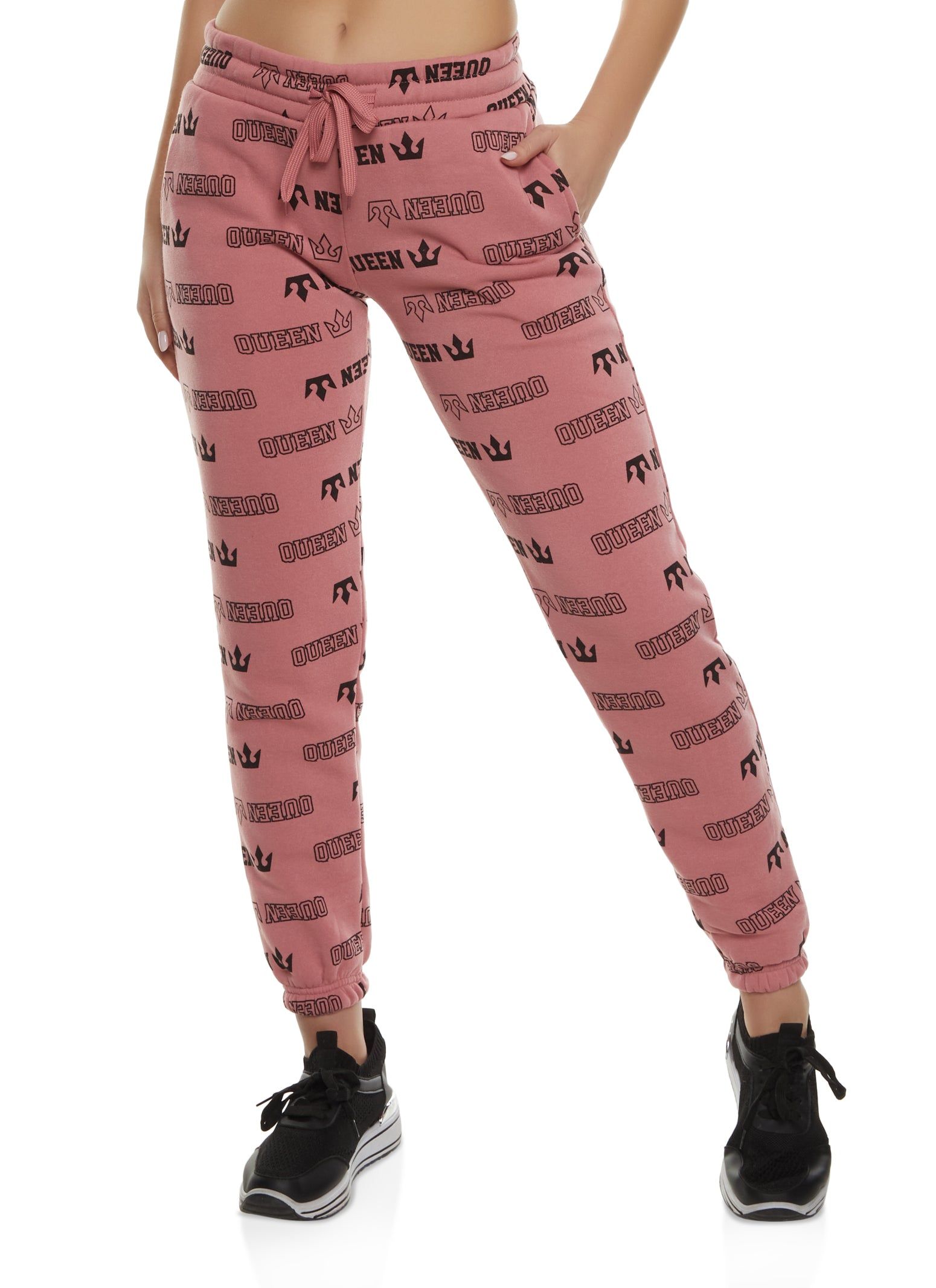 Queen Graphic Print Joggers sold by Rainbow