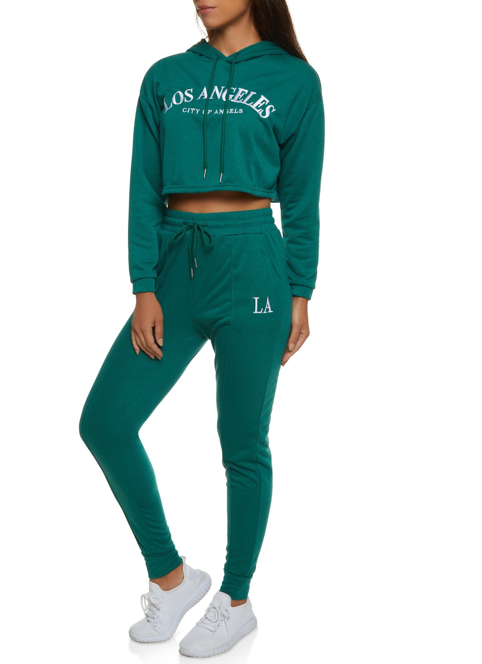 Los Angeles Embroidered Pullover Hoodie sold by Rainbow product image thumbnail 2