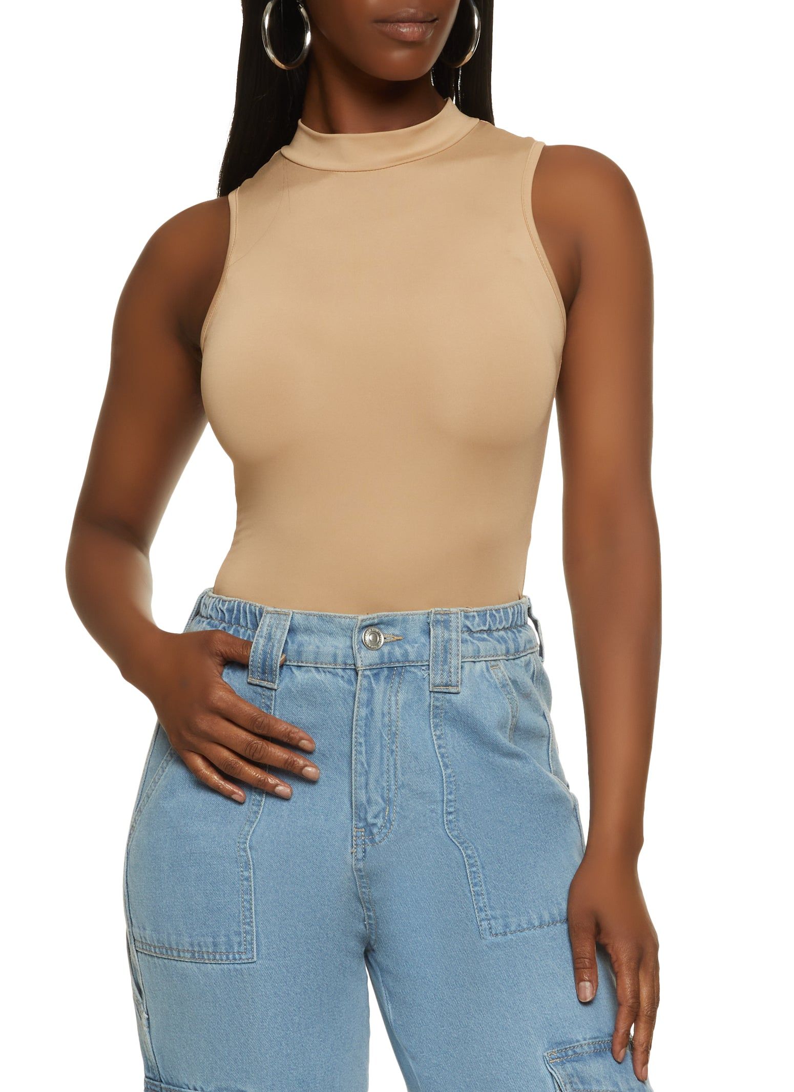 Mock Neck Tank Bodysuit sold by Rainbow product image thumbnail 2