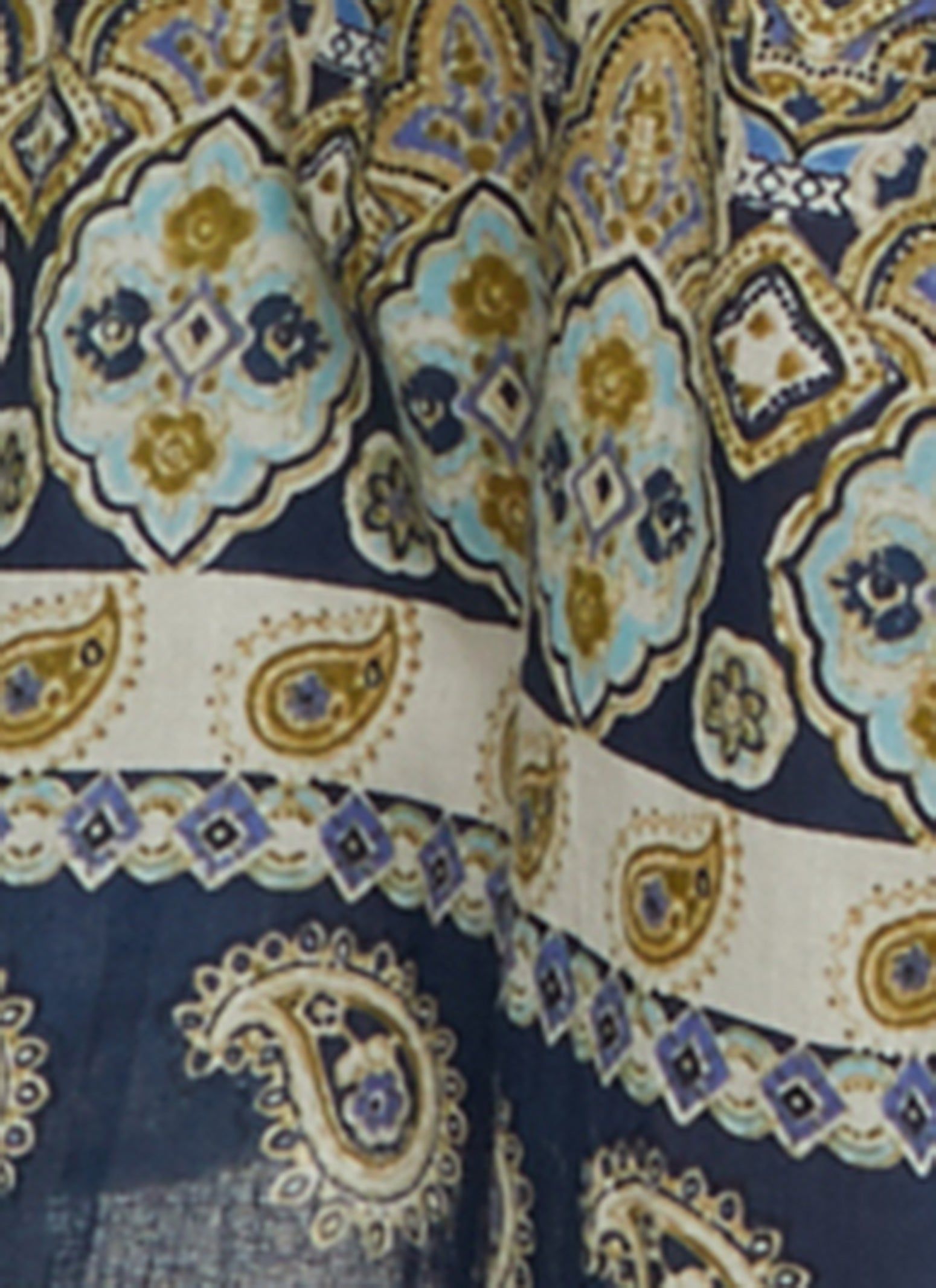 Plus Size Paisley Border Print Sleeveless Dress sold by Rainbow product image thumbnail 4