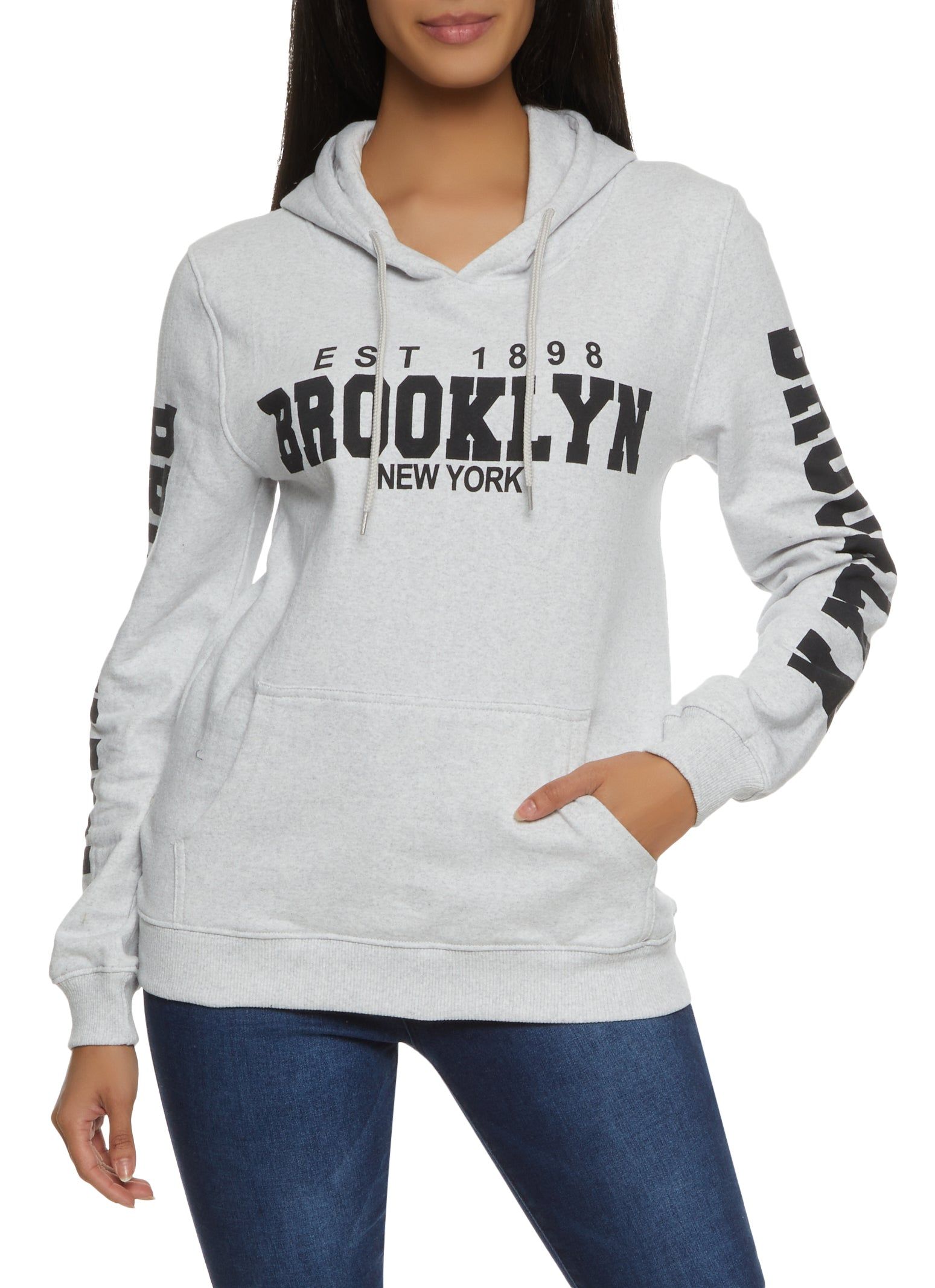 Brooklyn New York Graphic Pullover Hoodie sold by Rainbow