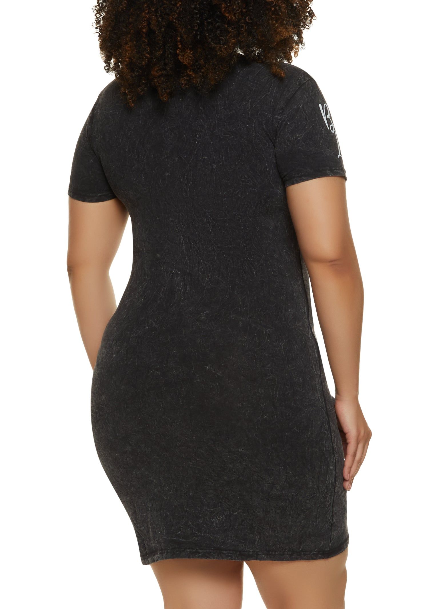 Plus Size Living My Best Life T Shirt Dress sold by Rainbow product image thumbnail 3