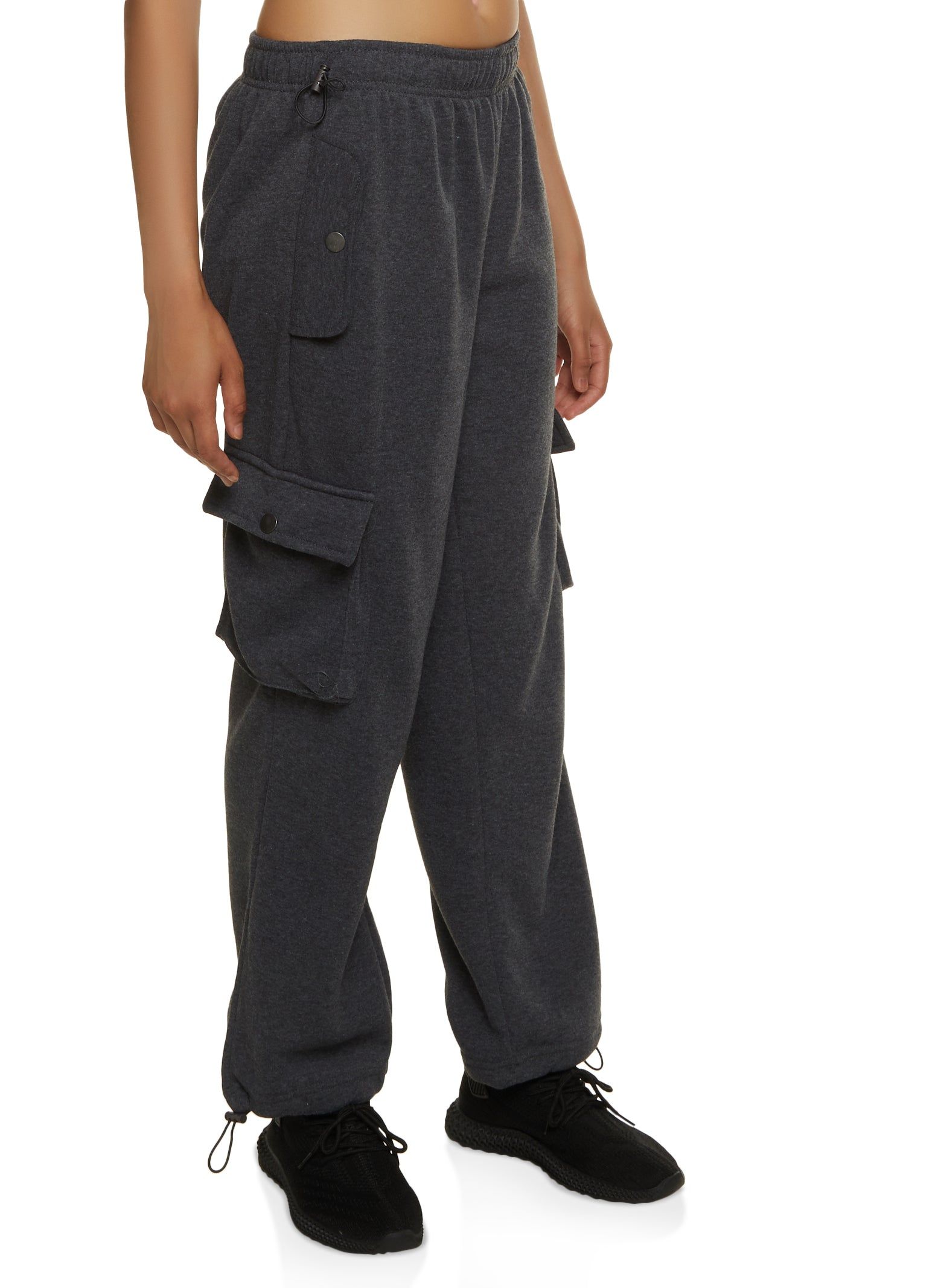 Cargo Pocket Toggle Hem Joggers sold by Rainbow