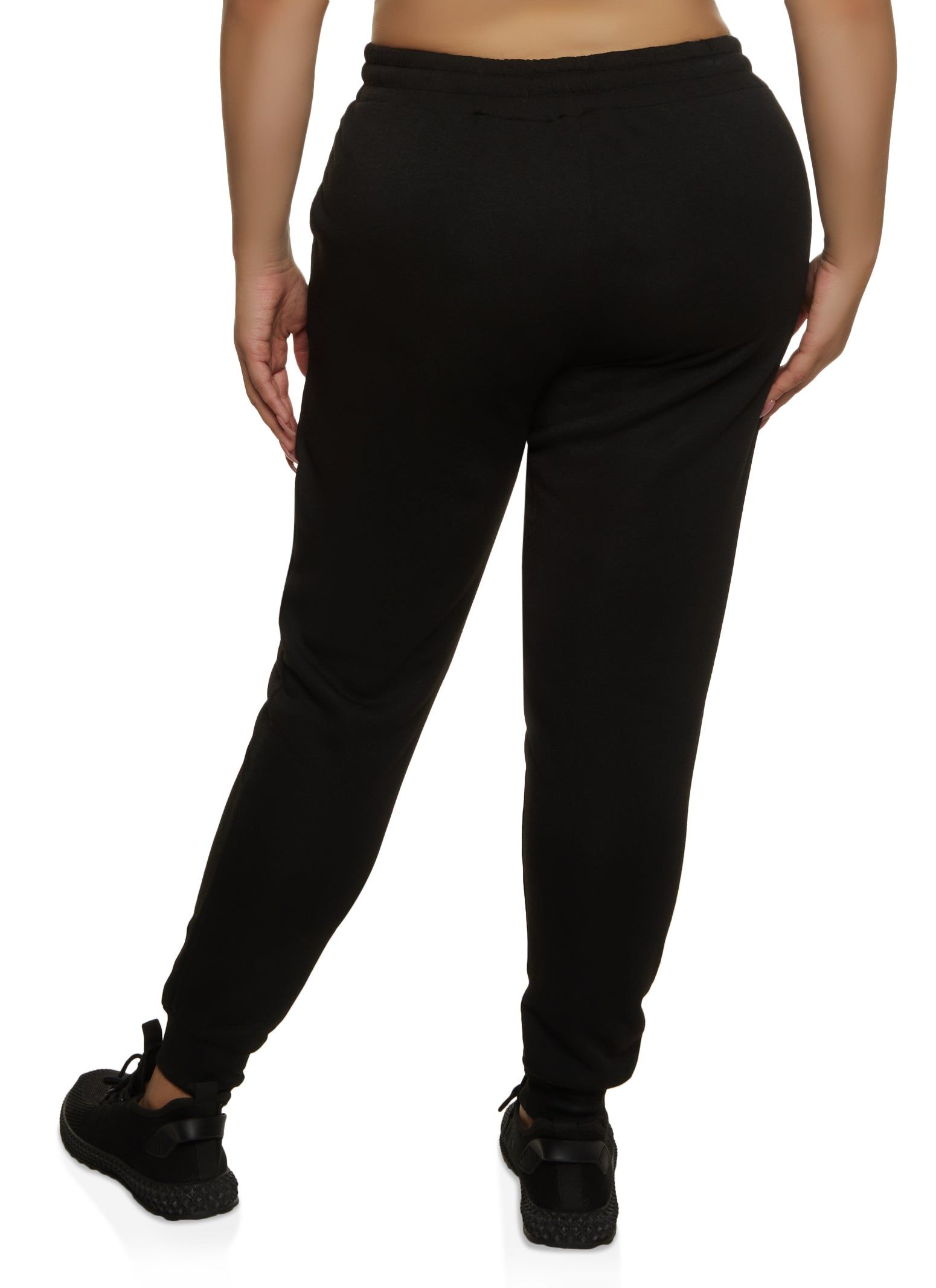 Plus Size Fleece High Waisted Joggers sold by Rainbow product image thumbnail 2