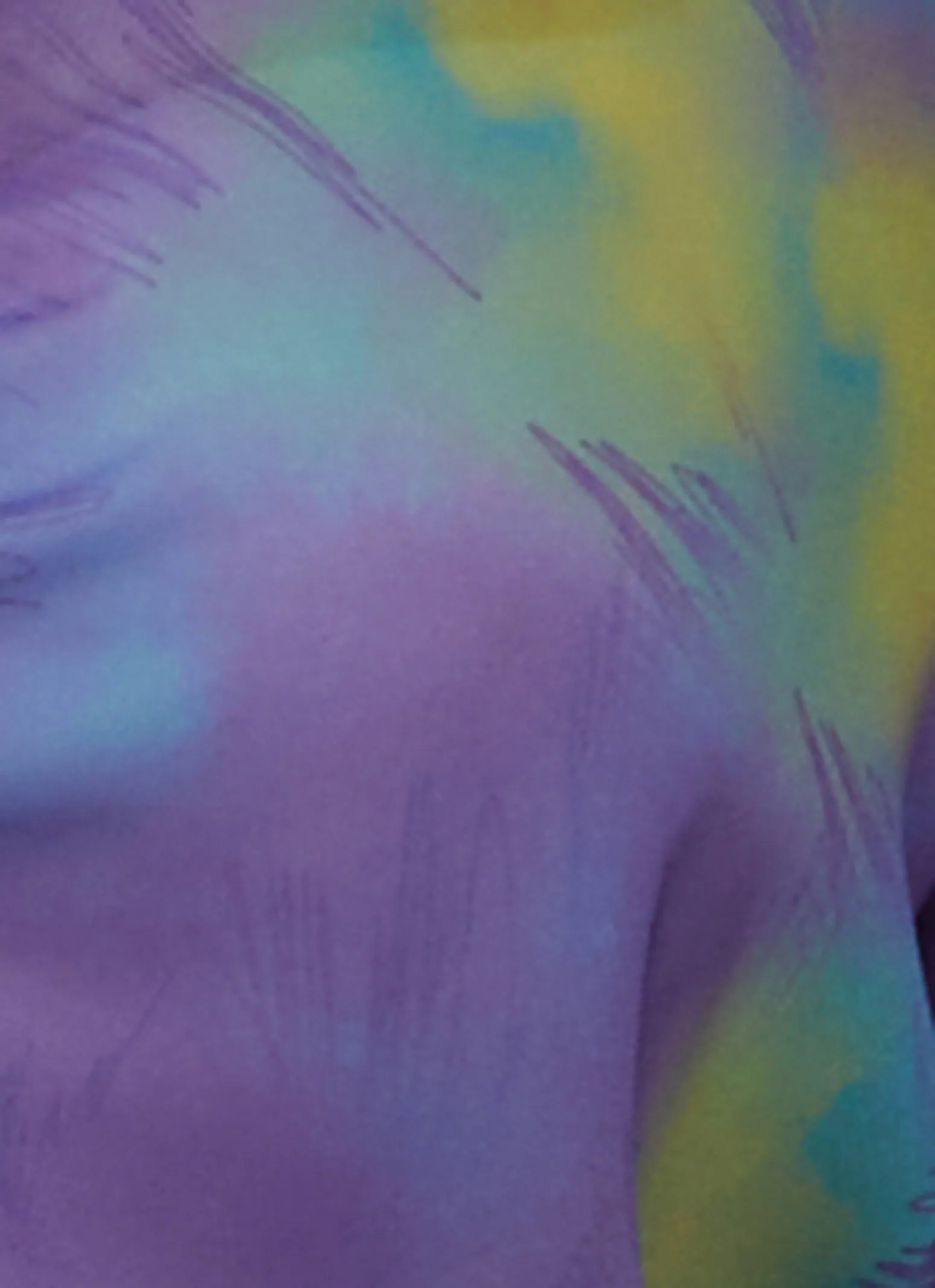 Plus Size Tie Dye Printed Elastic Waist Button Front Top sold by Rainbow product image thumbnail 3