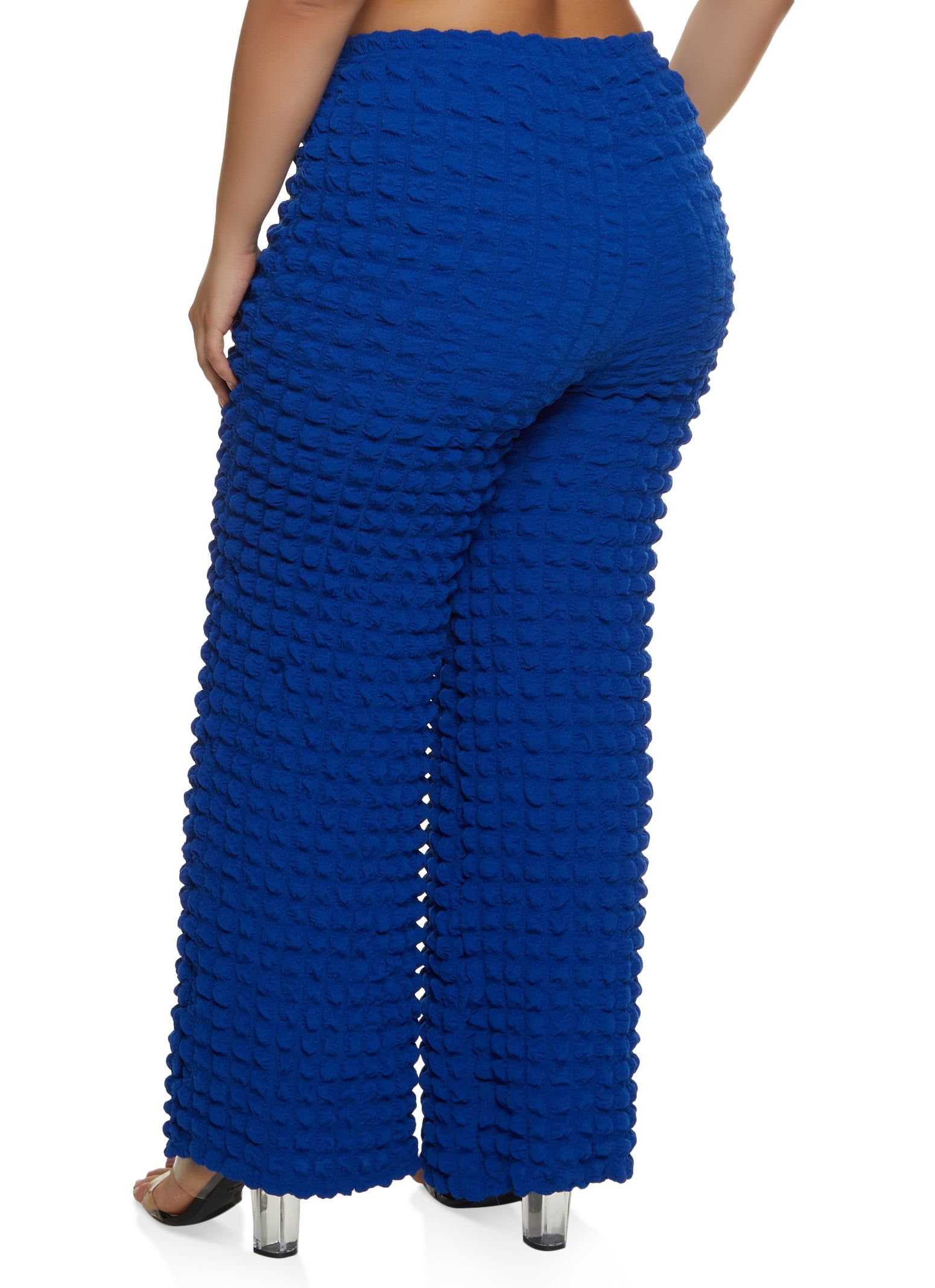 Plus Size Bubble Knit Wide Leg Pants sold by Rainbow product image thumbnail 2