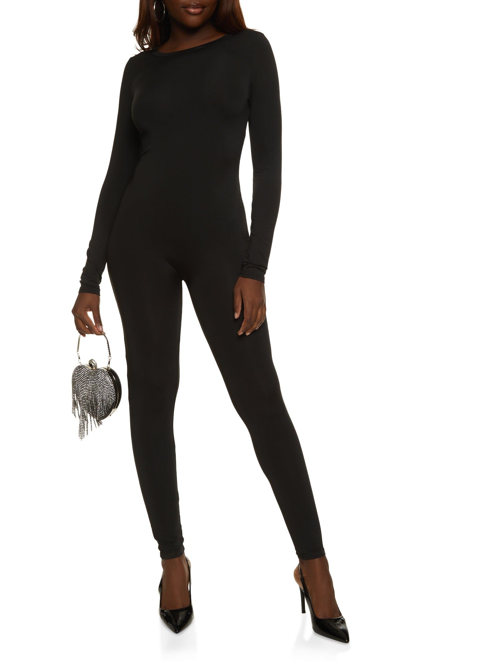Crew Neck Long Sleeve Catsuit sold by Rainbow