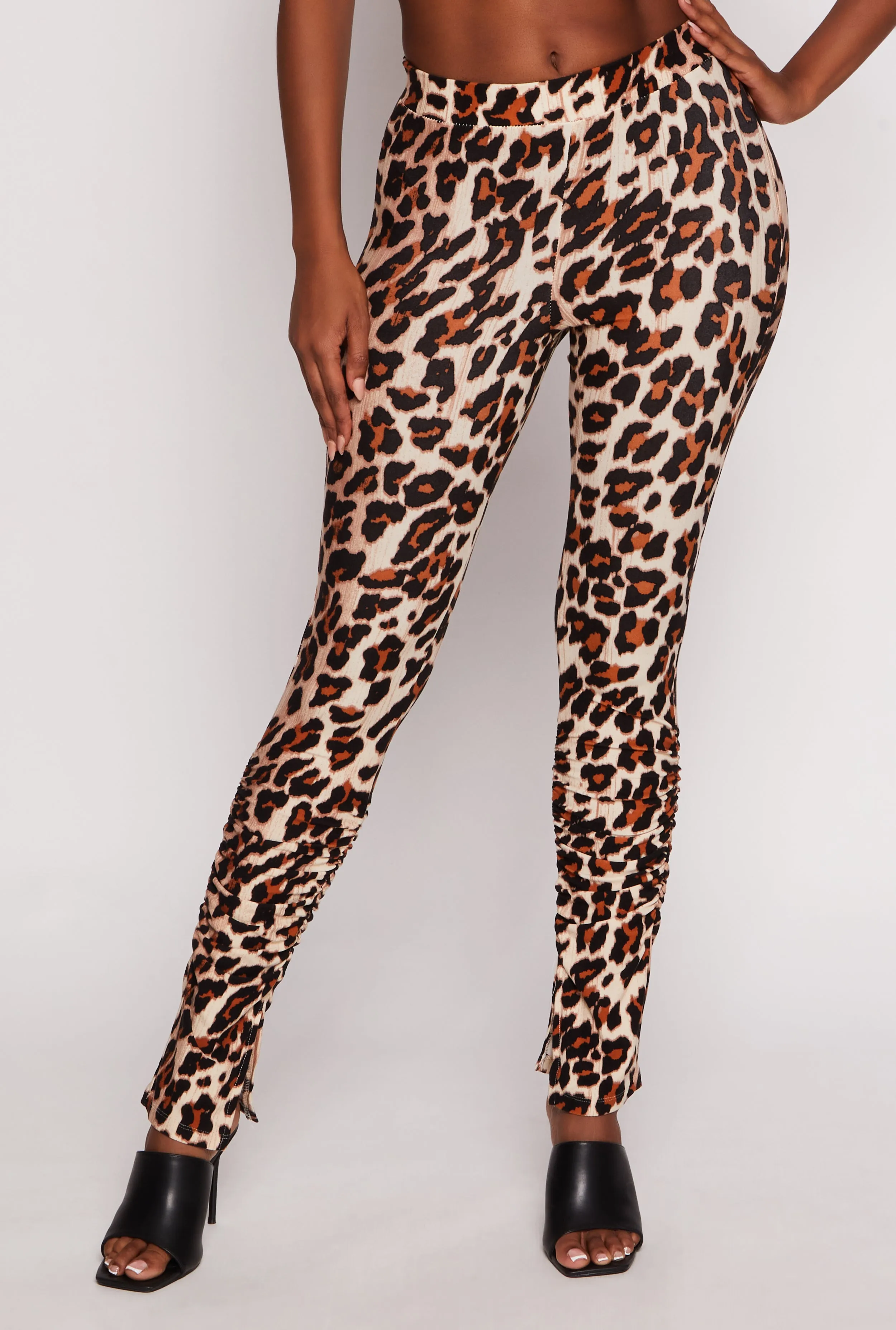 Printed High Waist Ruched Leggings sold by Rainbow product image thumbnail 2