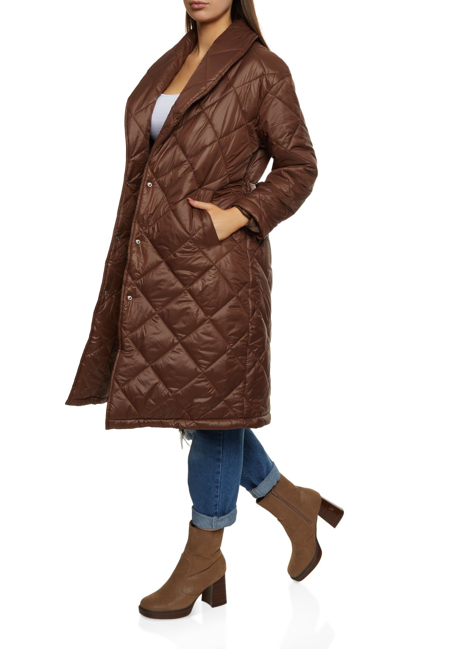 Long Puffer Coat sold by Rainbow product image thumbnail 2