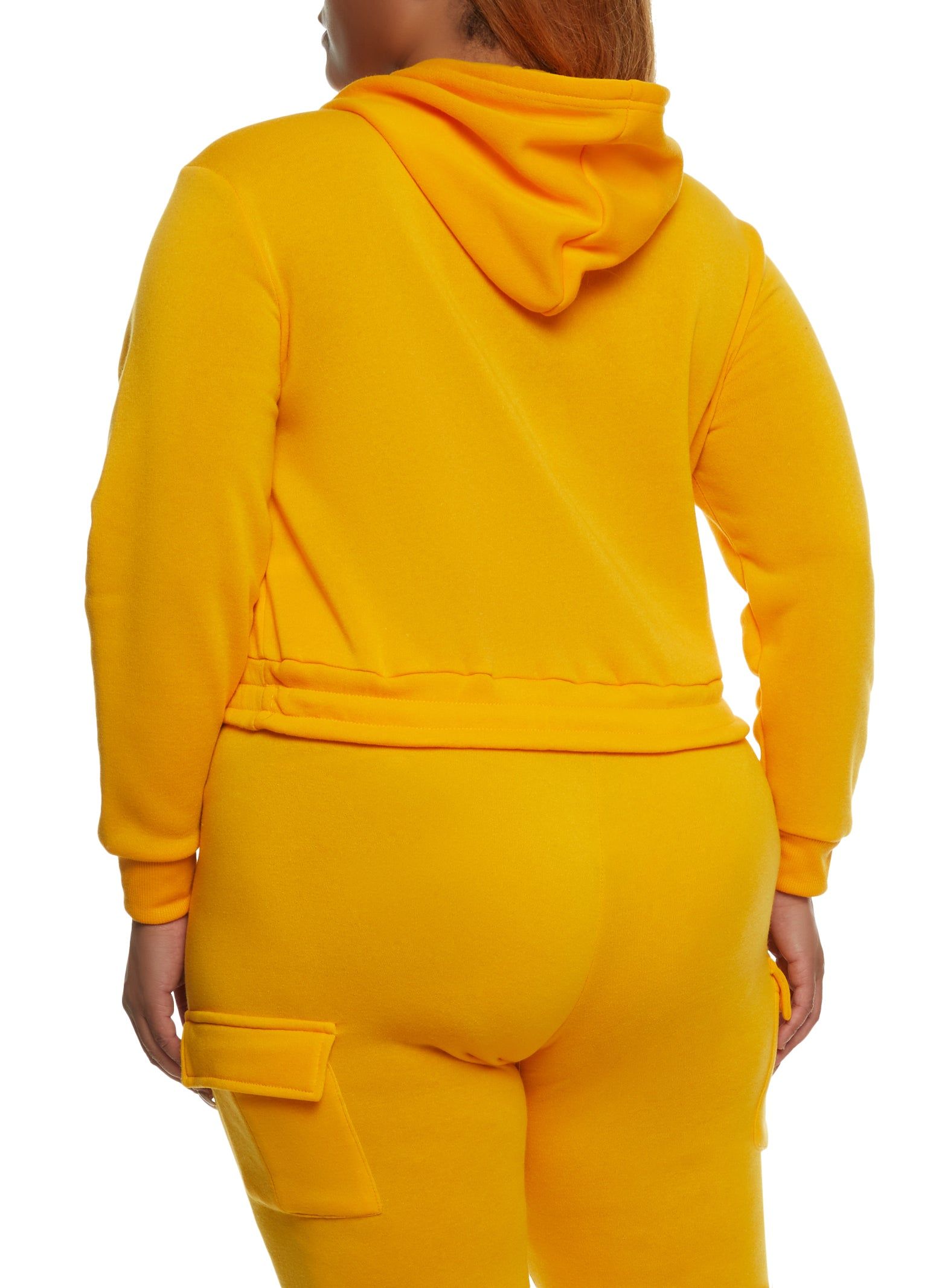 Plus Size Love Cropped Graphic Hoodie sold by Rainbow product image thumbnail 3