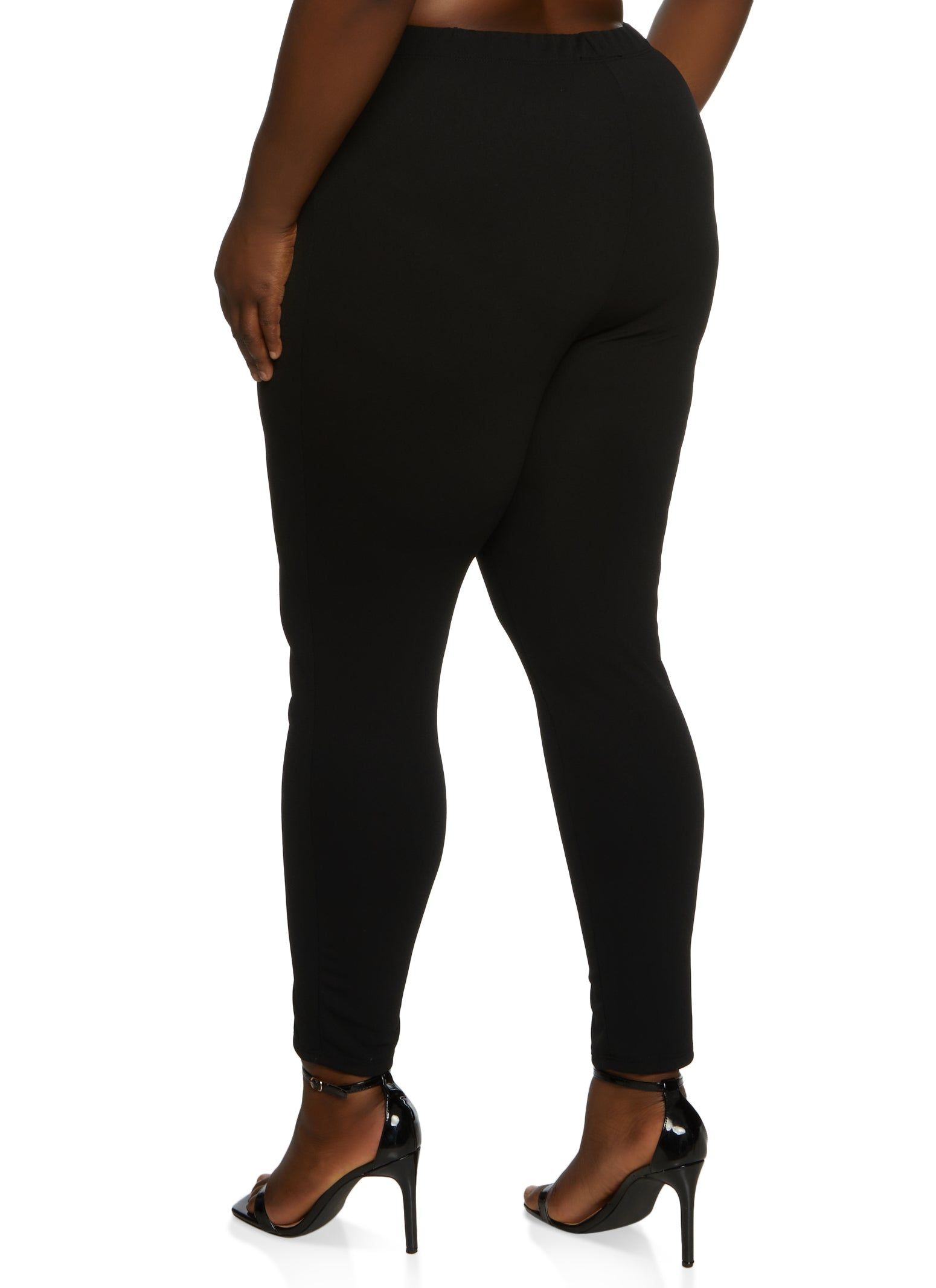 Plus Size Eight Button Detail Pull On Pants sold by Rainbow product image thumbnail 2