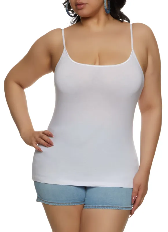 Plus Size Basic Scoop Neck Cami sold by Rainbow
