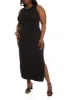 Plus Size Scoop Neck Side Slit Maxi Dress sold by Rainbow
