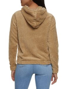 Quilted Plush Pullover Hoodie sold by Rainbow