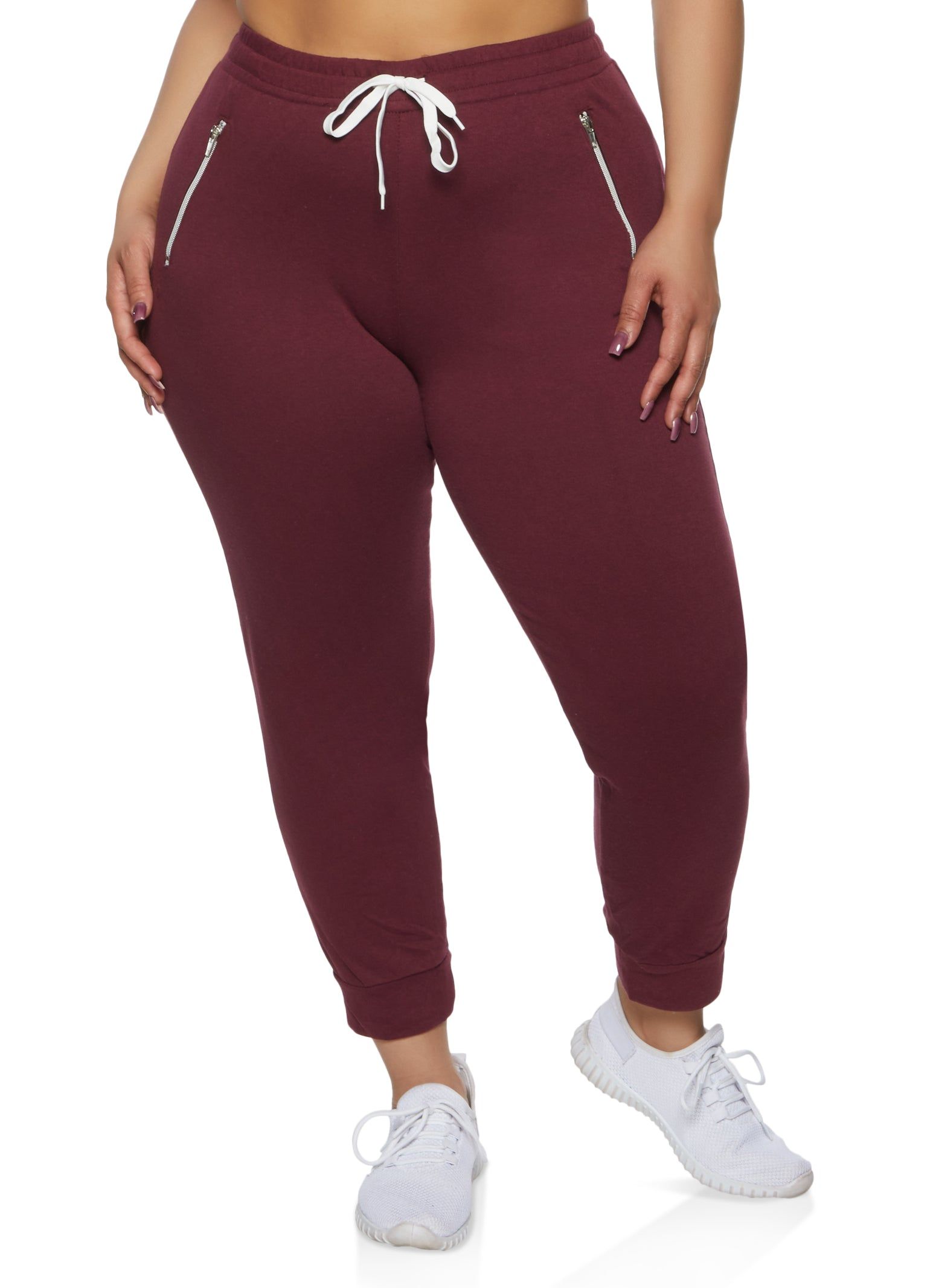 Plus Size Zip Pocket Joggers sold by Rainbow