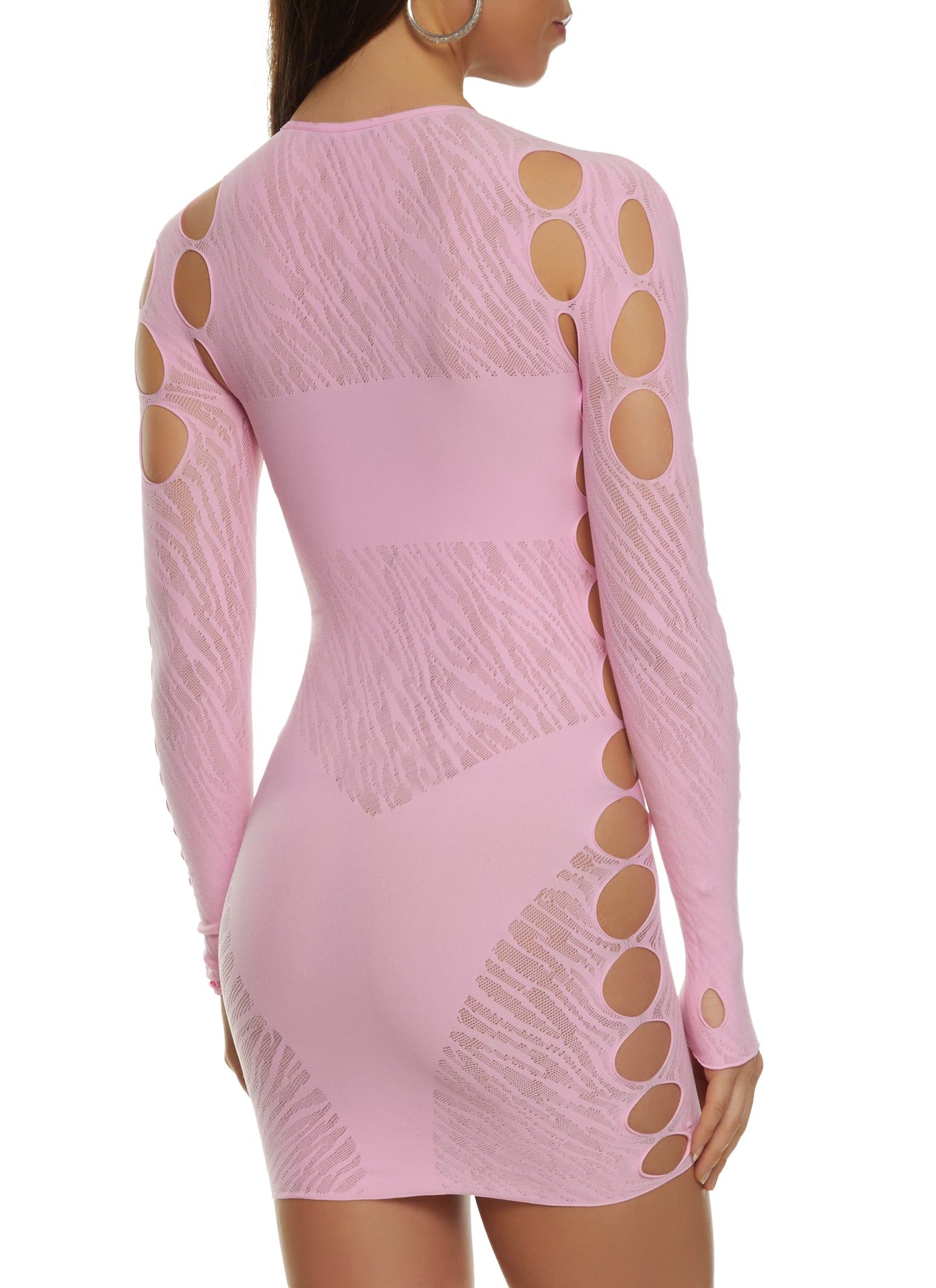 Seamless Rhinestone Cut Out Mini Dress sold by Rainbow product image thumbnail 3