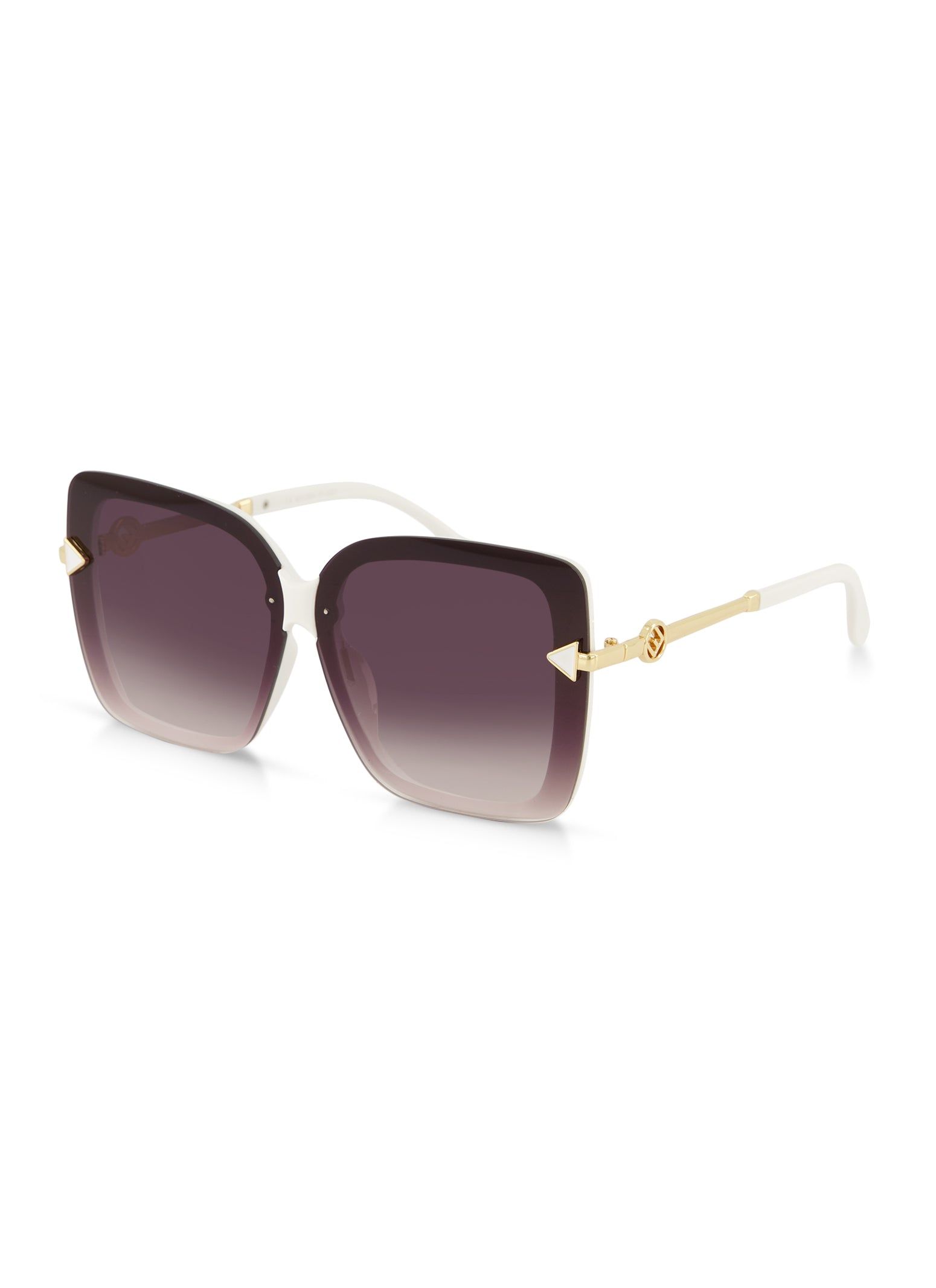 Metallic Temple Detail Oversized Sunglasses sold by Rainbow product image thumbnail 2