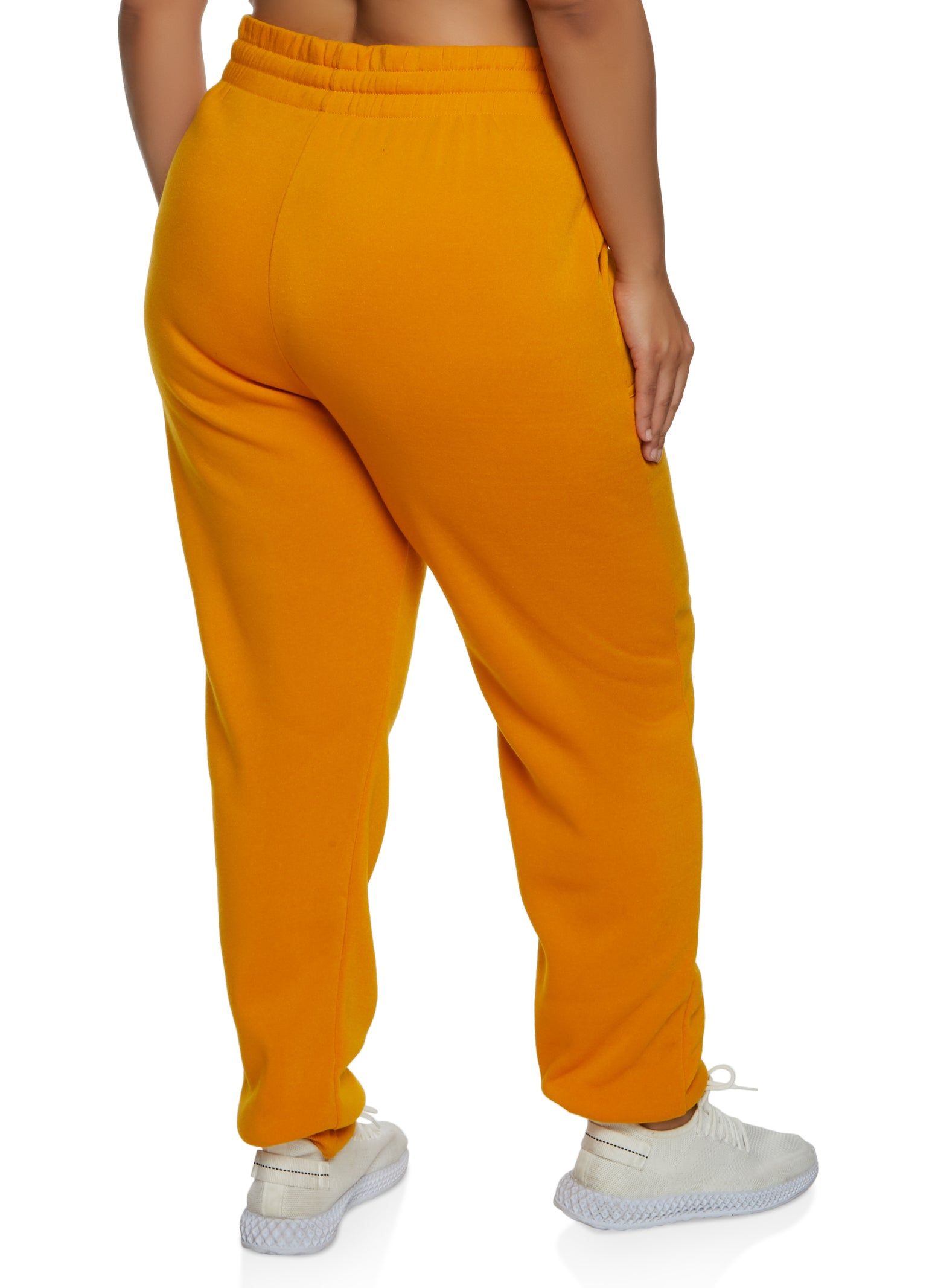 Plus Size Solid Fleece Joggers sold by Rainbow product image thumbnail 2