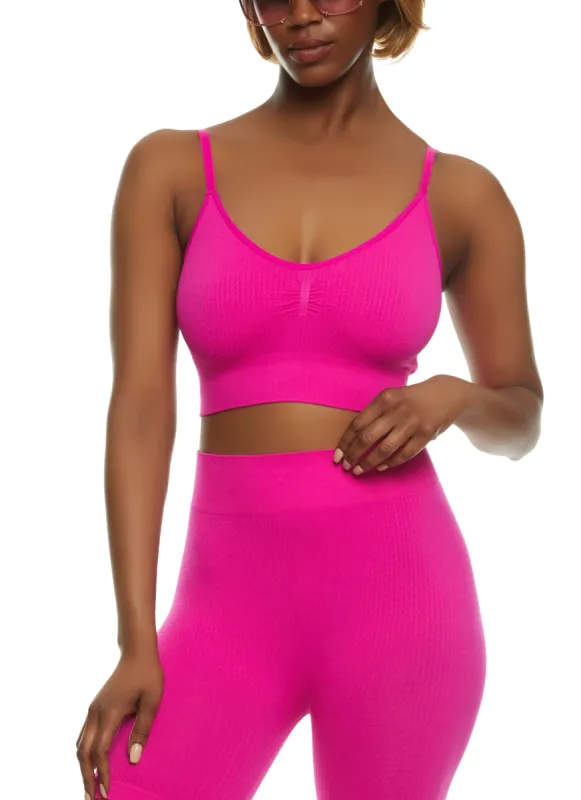 Seamless Textured Knit Scoop Neck Cami sold by Rainbow