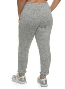 Plus Size Contrast Piping Drawstring Joggers sold by Rainbow