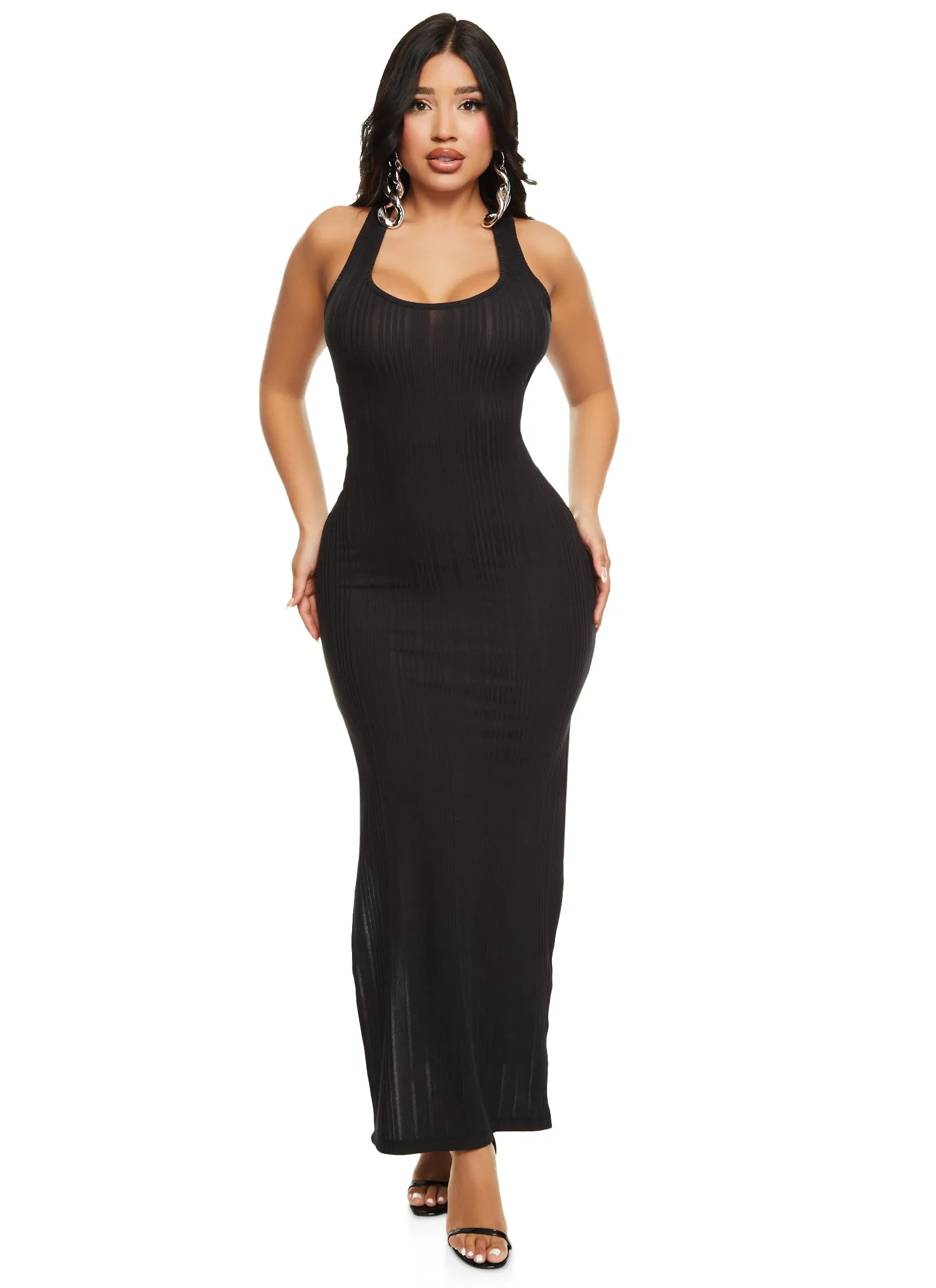 Ribbed Racerback Tank Maxi Dress sold by Rainbow product image thumbnail 2