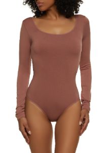 Long Sleeve Square Neck Bodysuit sold by Rainbow