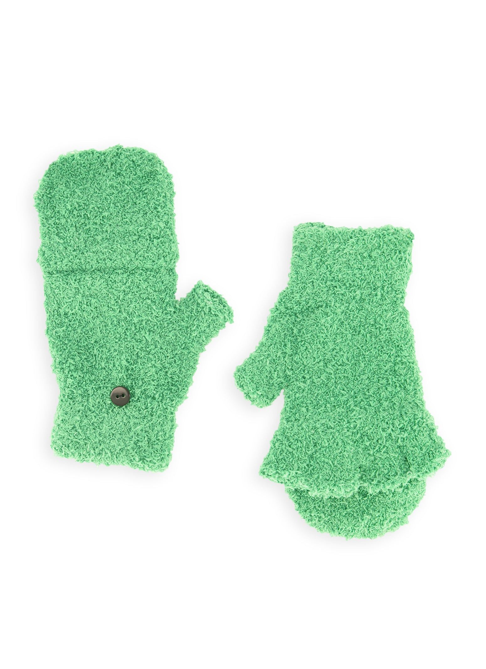 Cozy Button Detail Flip Top Gloves sold by Rainbow product image thumbnail 2