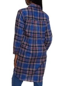 Plaid Button Front Flannel Shirt sold by Rainbow