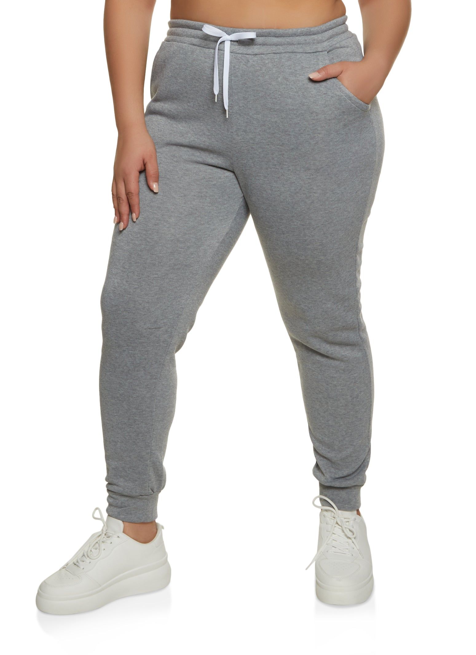 Plus Size High Waist Pocket Joggers sold by Rainbow