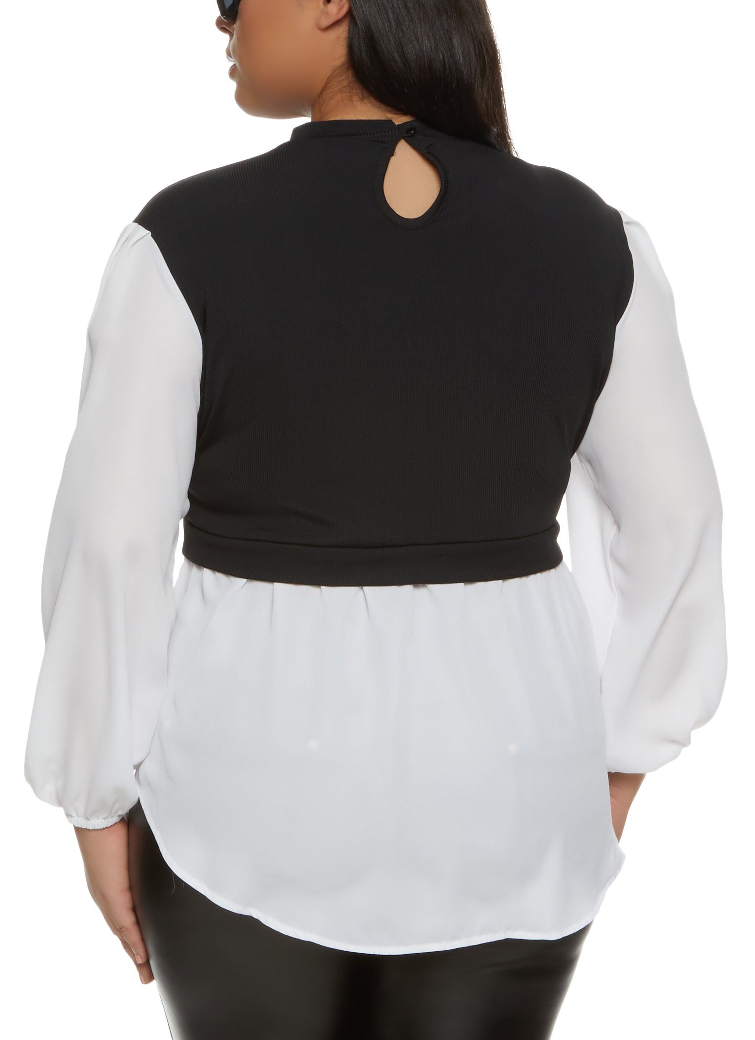 Plus Size Mock Neck Sweater Vest Shirt sold by Rainbow product image thumbnail 2