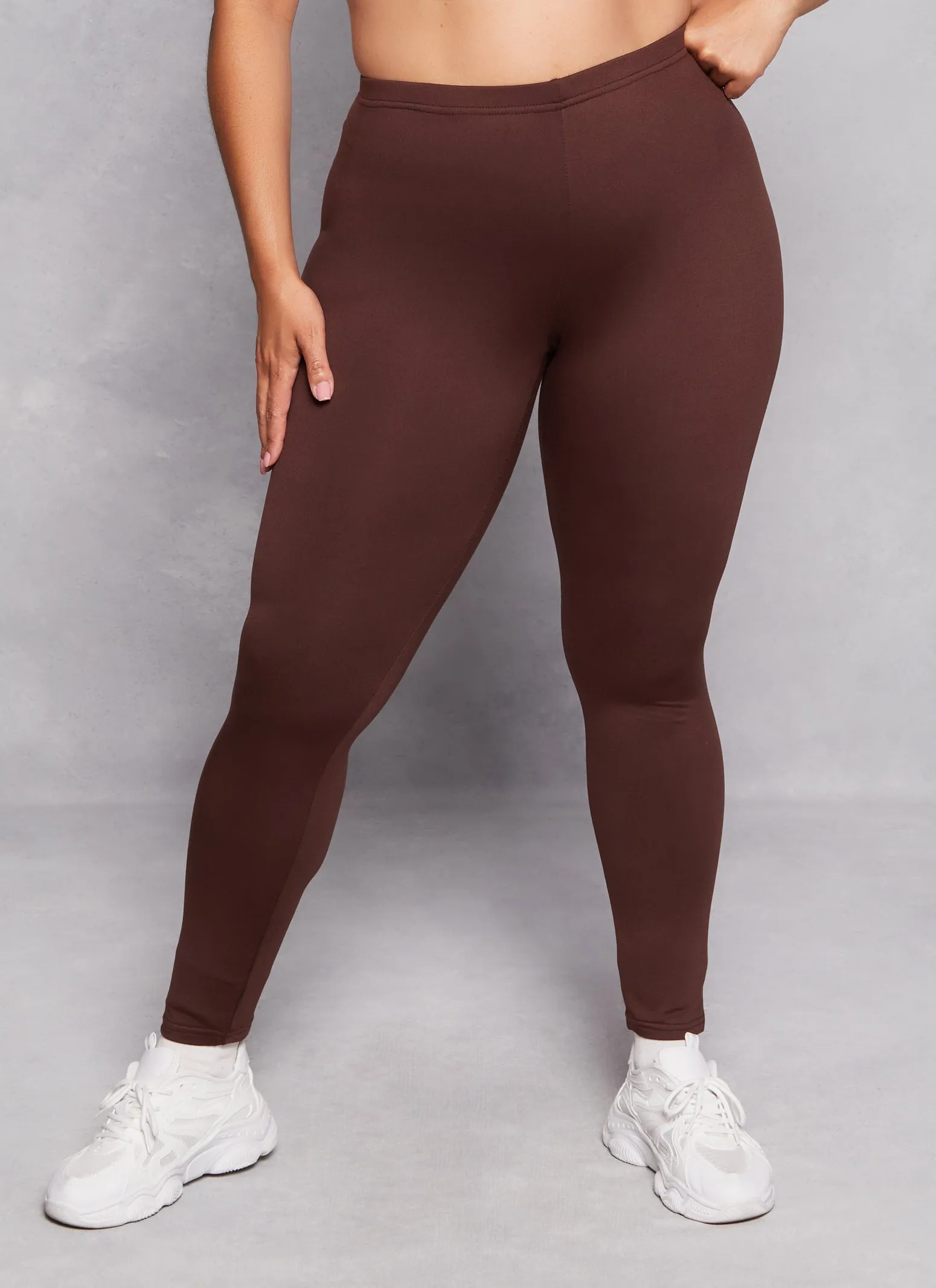 Plus Size Soft Knit Fleece Lined Leggings sold by Rainbow product image thumbnail 2