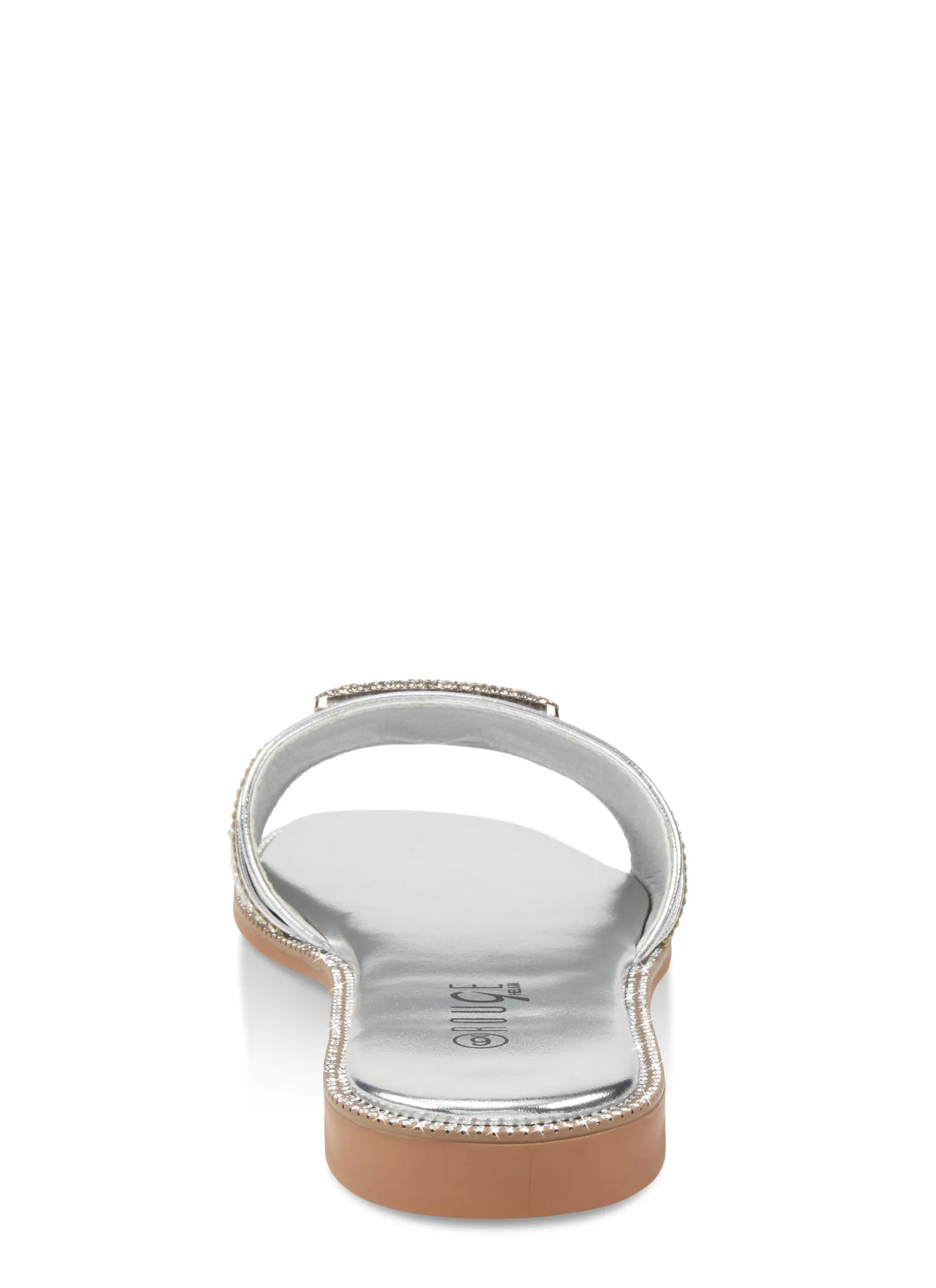 Rhinestone Studded Buckle Band Slide Sandals sold by Rainbow product image thumbnail 3