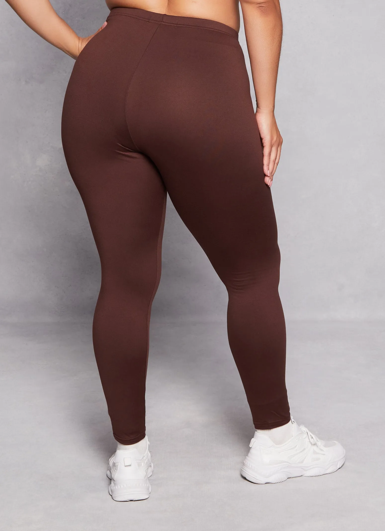 Plus Size Soft Knit Fleece Lined Leggings sold by Rainbow product image thumbnail 3